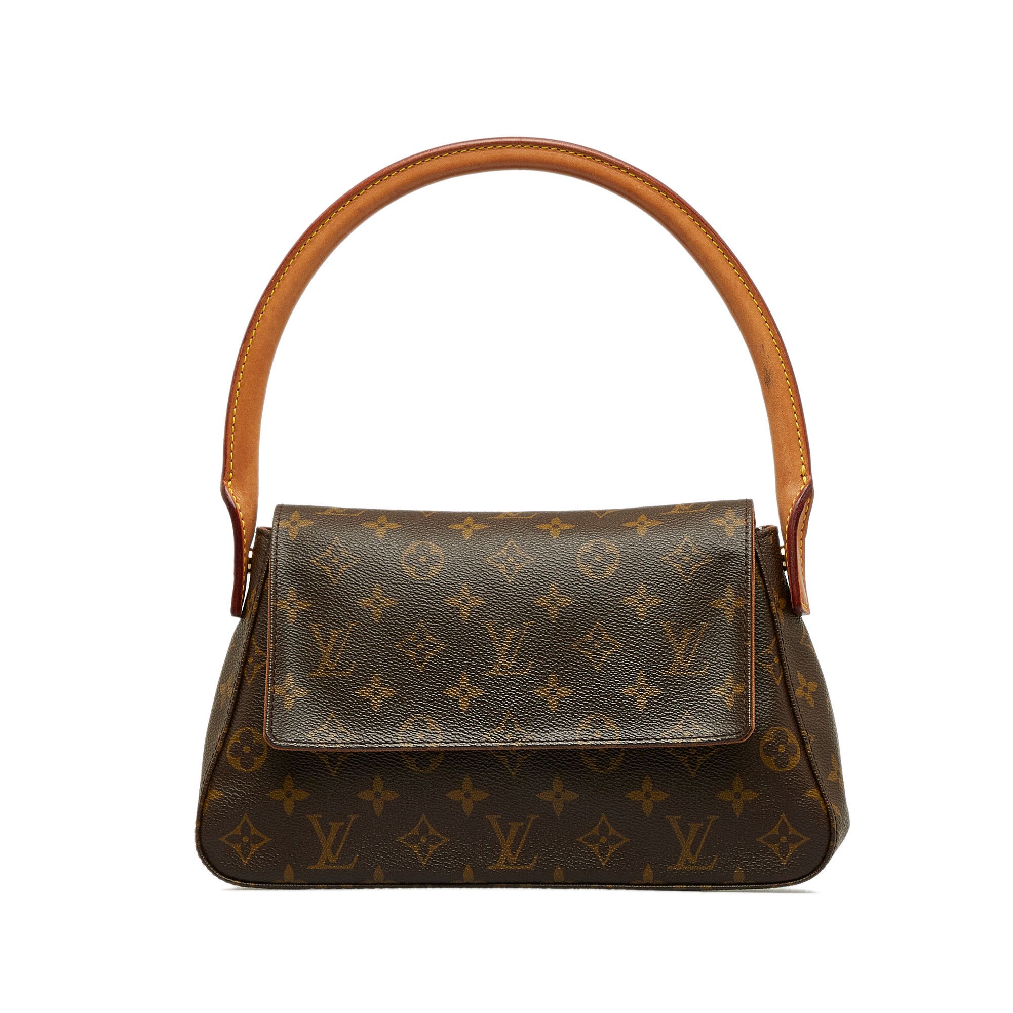 Auth Louis Vuitton Monogram Mini Cartouchiere Shoulder Bag M51254