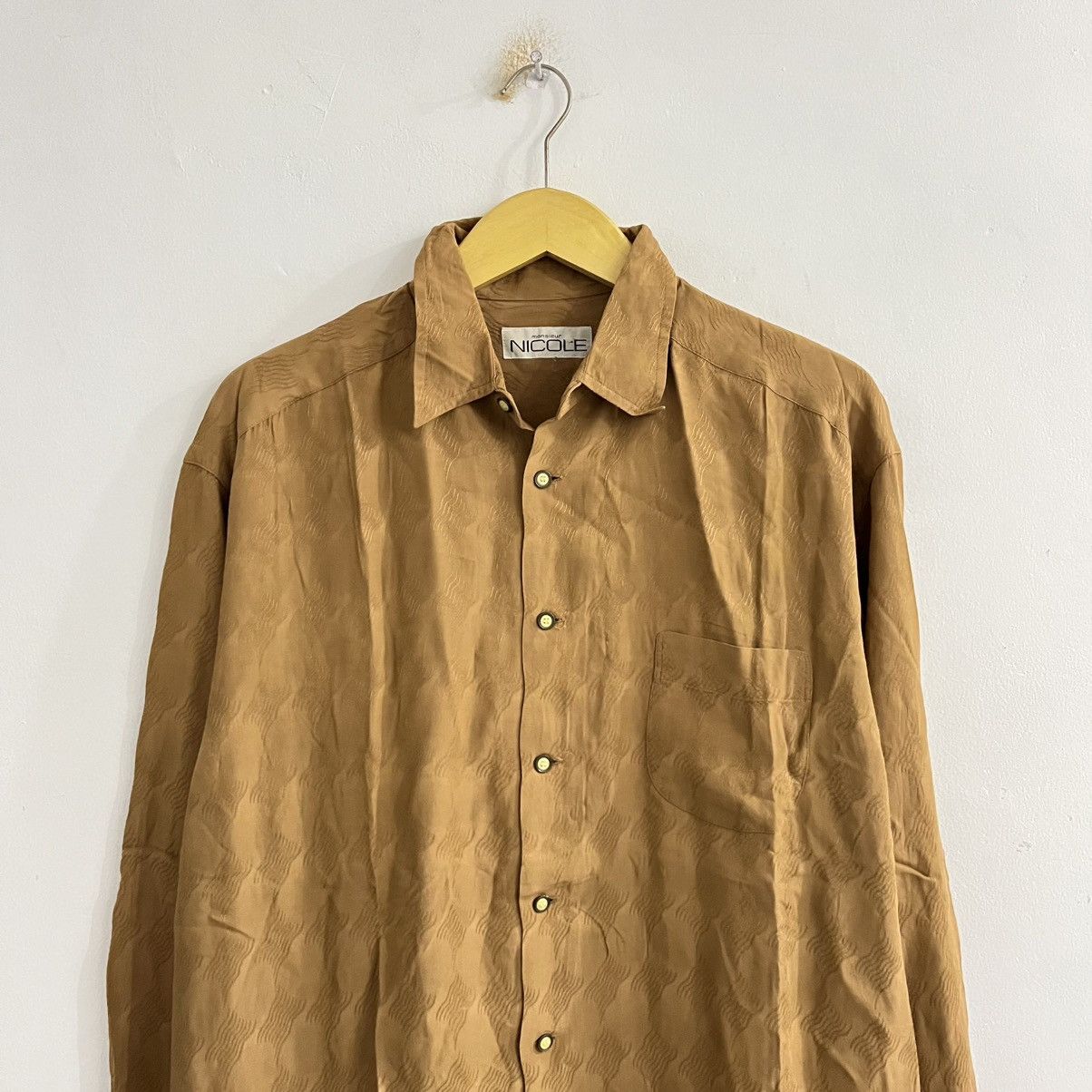 Japanese Brand Nicole Textured Button Up Shirt Size US L / EU 52-54 / 3 - 2 Thumbnail