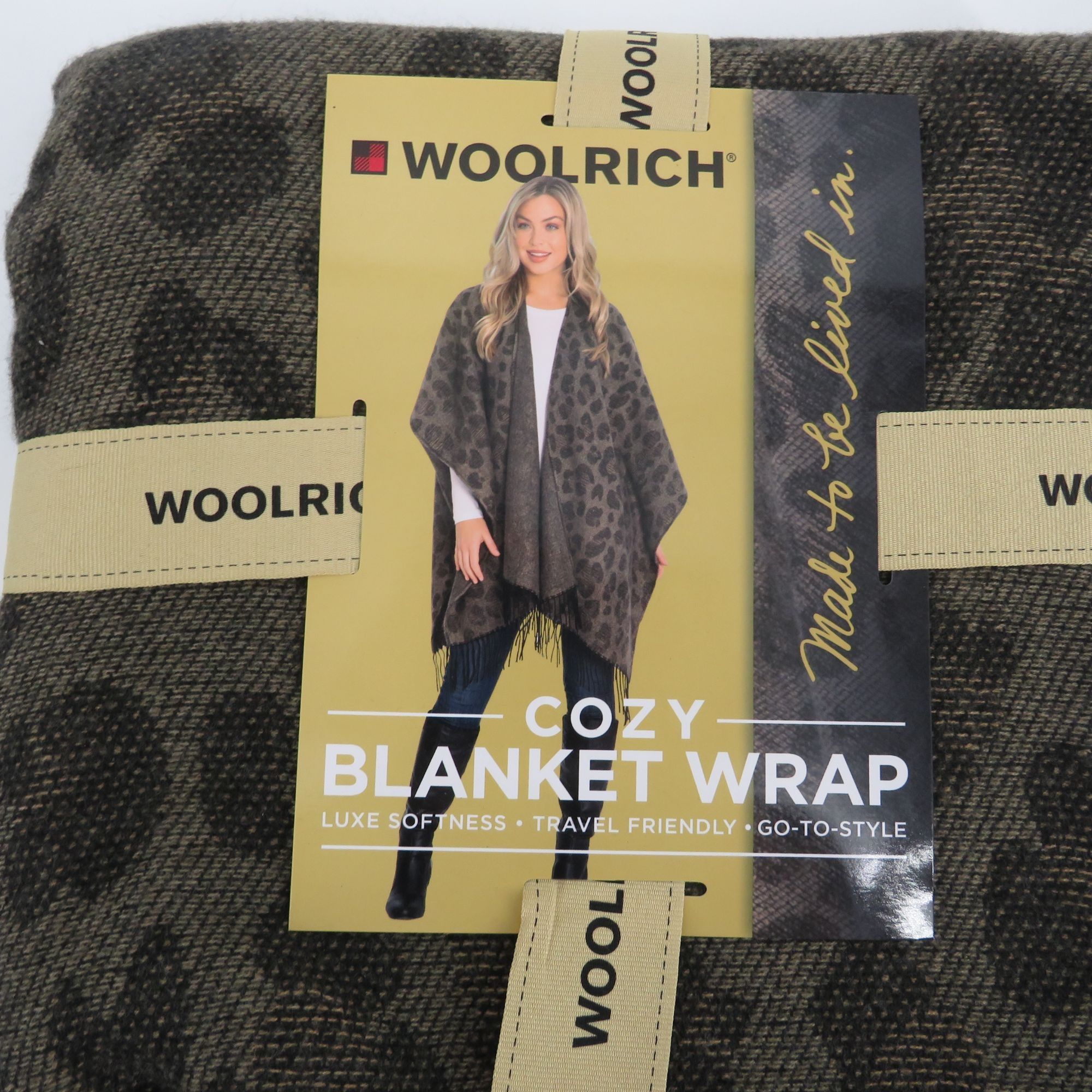 Other Woolrich Cozy Blanket Wrap In Lana Leopard Design NWT $60 Size ONE SIZE - 2 Thumbnail