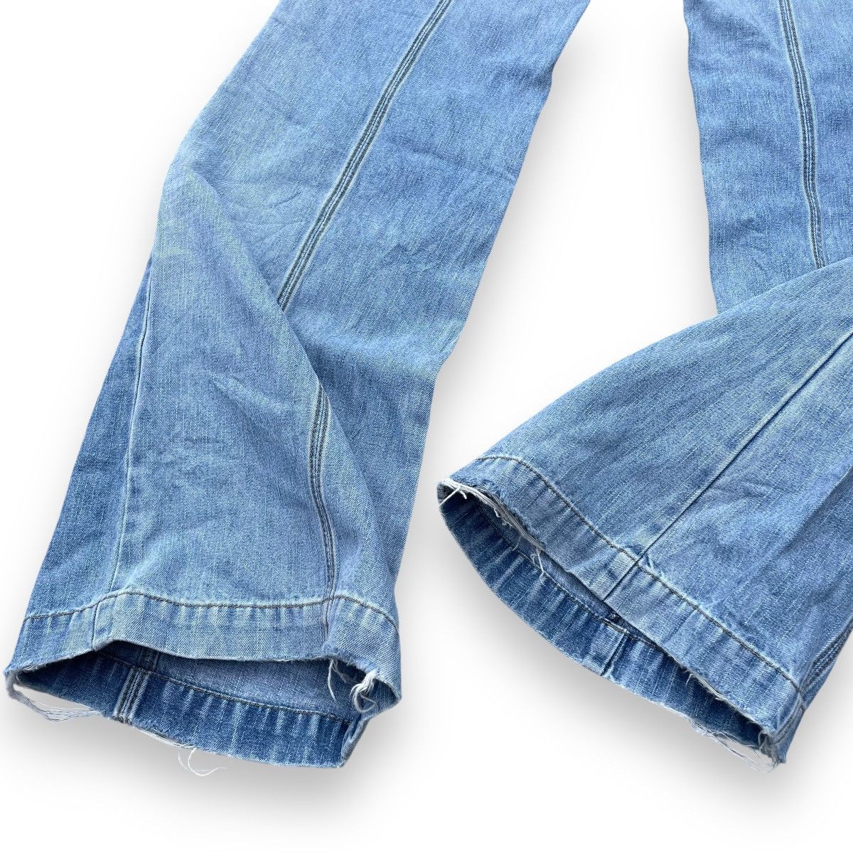 If Six Was Nine × Japanese Brand × Le Grande Bleu (L.G.B.) 🇯🇵 SUPER FLARE RIGHT-ON DENIM PANTS Size 26" / US 2 / IT 38 - 11 Thumbnail