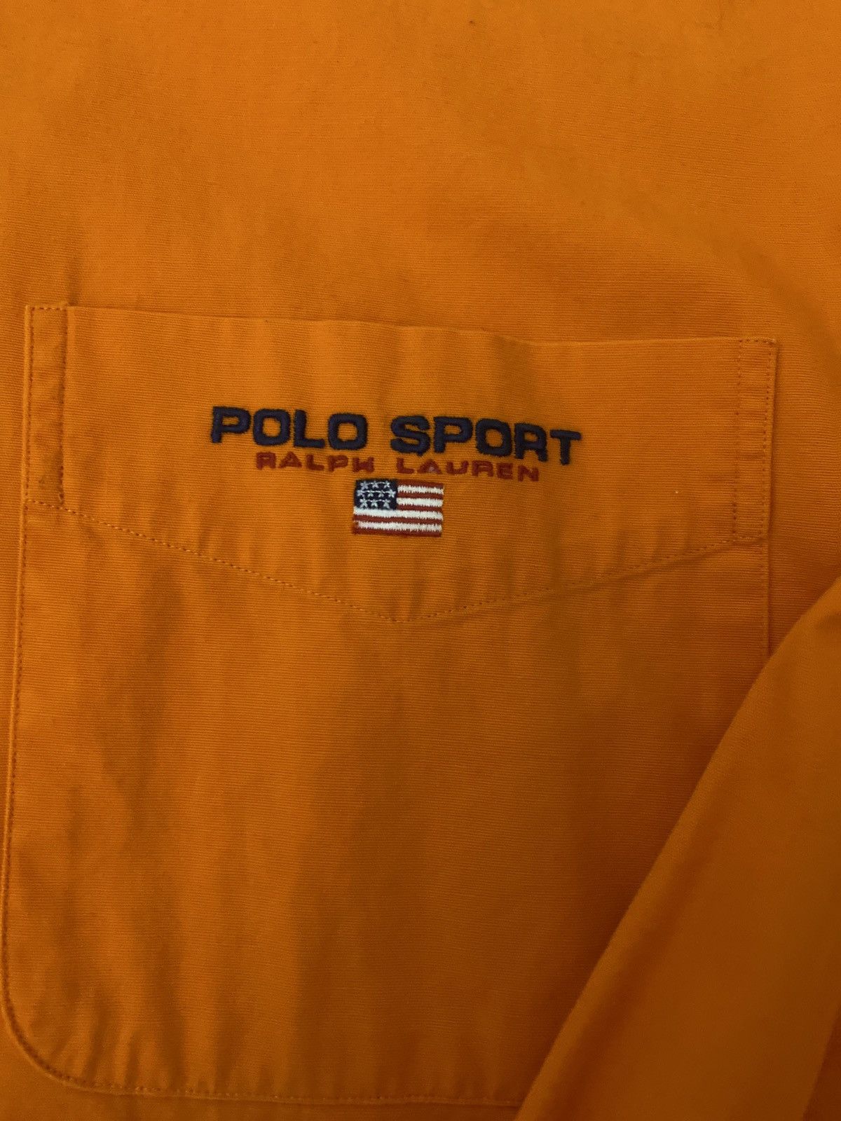 Polo Ralph Lauren Polo Sport Ralph Lauren Orange button up shirt vintage Large Size US L / EU 52-54 / 3 - 2 Thumbnail