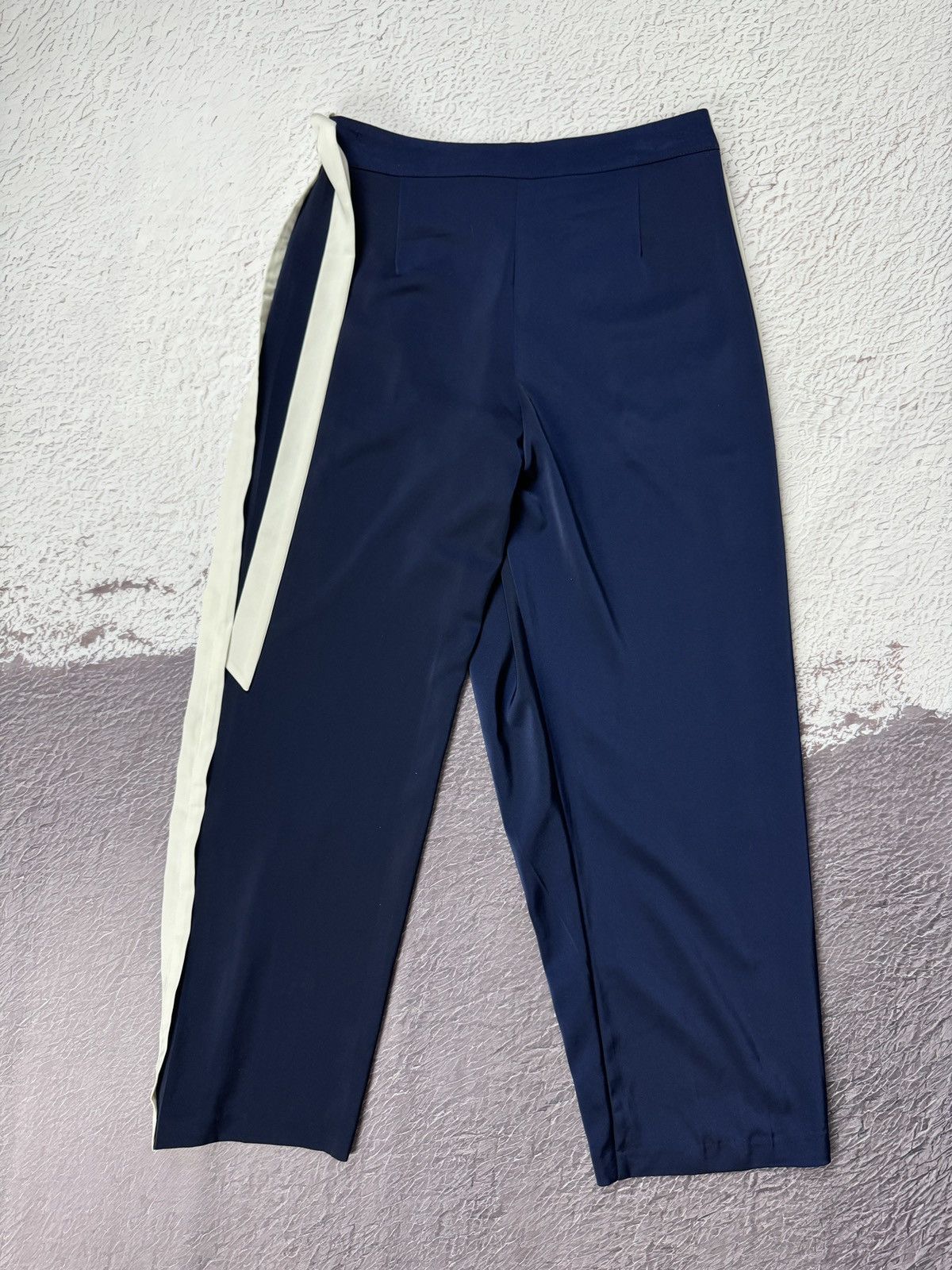 Dion Lee DION LEE Trouser Womens Mulberry Silk Navy Blue England Size 30" / US 8 / IT 44 - 15 Thumbnail