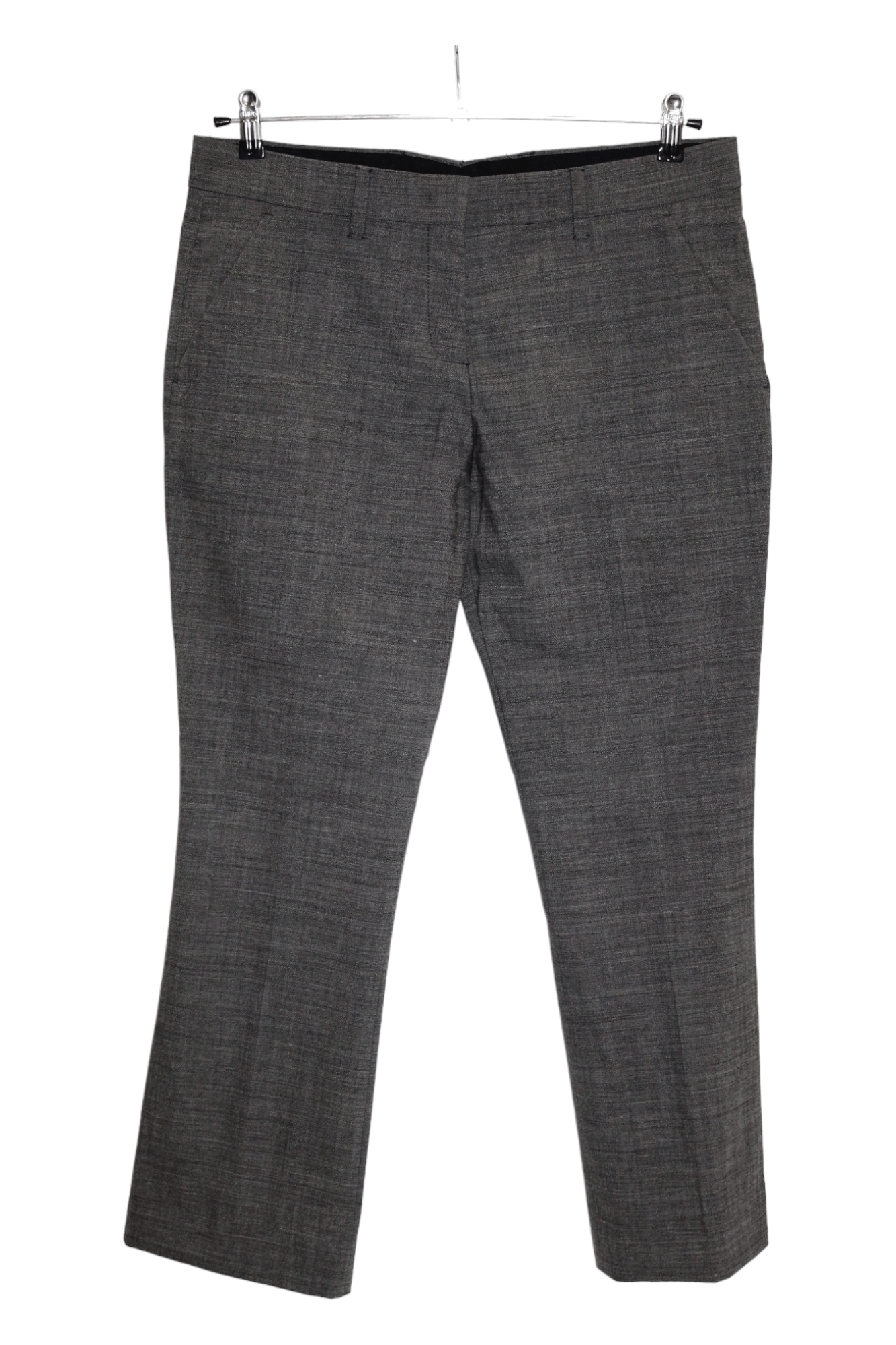 Prada Prada Woven Stretch Wool Flared Trousers Size 30" / US 8 / IT 44 - 1 Thumbnail