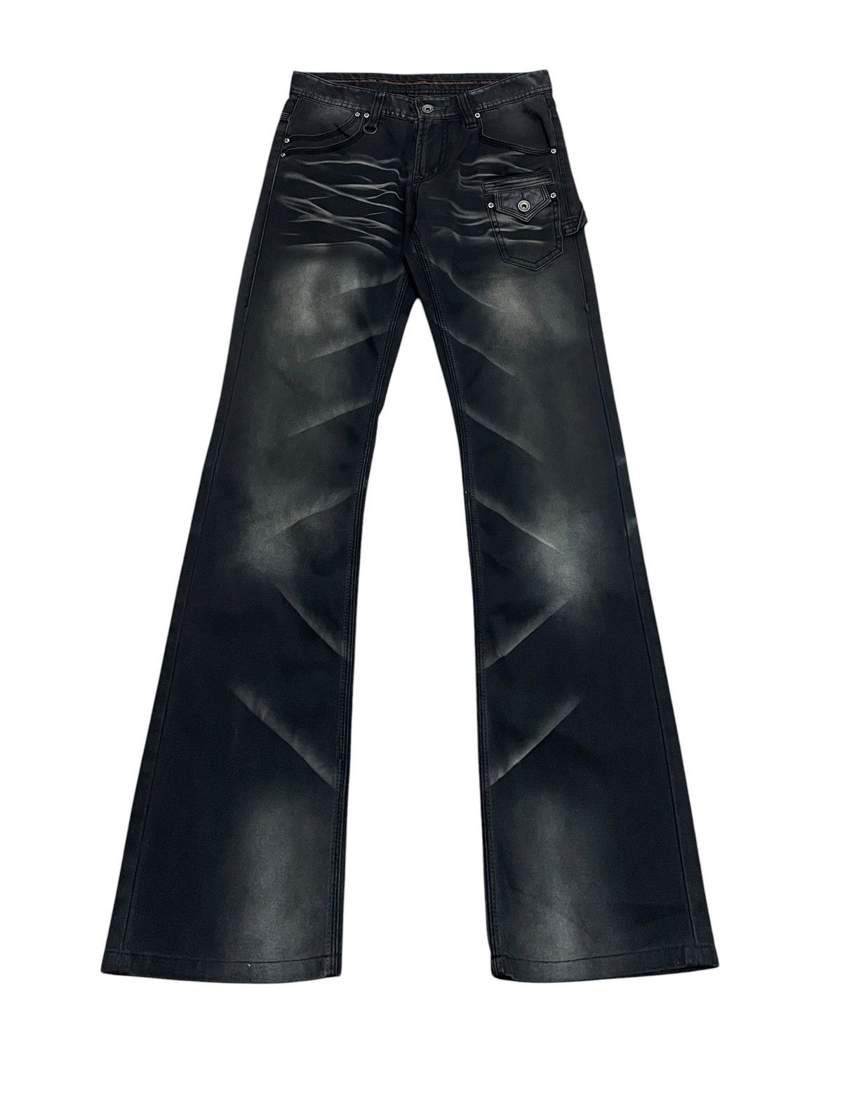 メンズ nicole club super long flare denim swag
