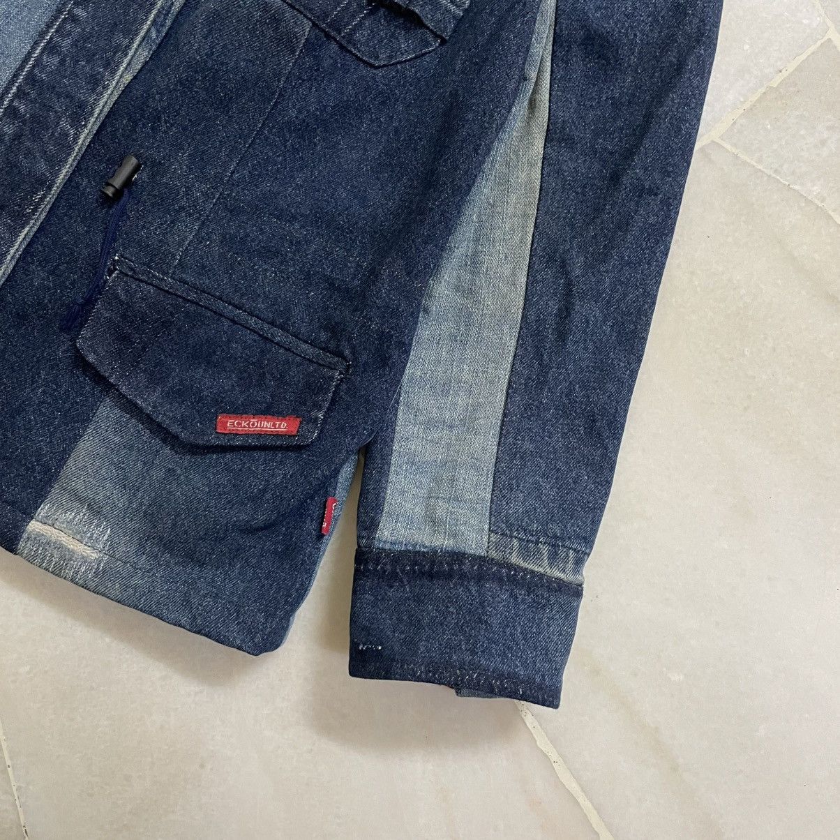 Japanese Brand Vintage Custom Reconstructed Denim Jacket Ecko Unltd Size US S / EU 44-46 / 1 - 3 Thumbnail