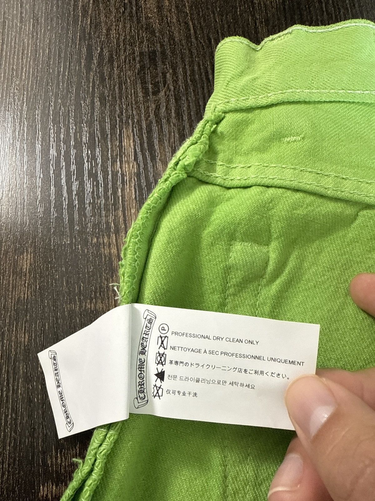 Chrome Hearts Chrome Hearts Slime Green Jeans Size US 34 / EU 50 - 9 Thumbnail