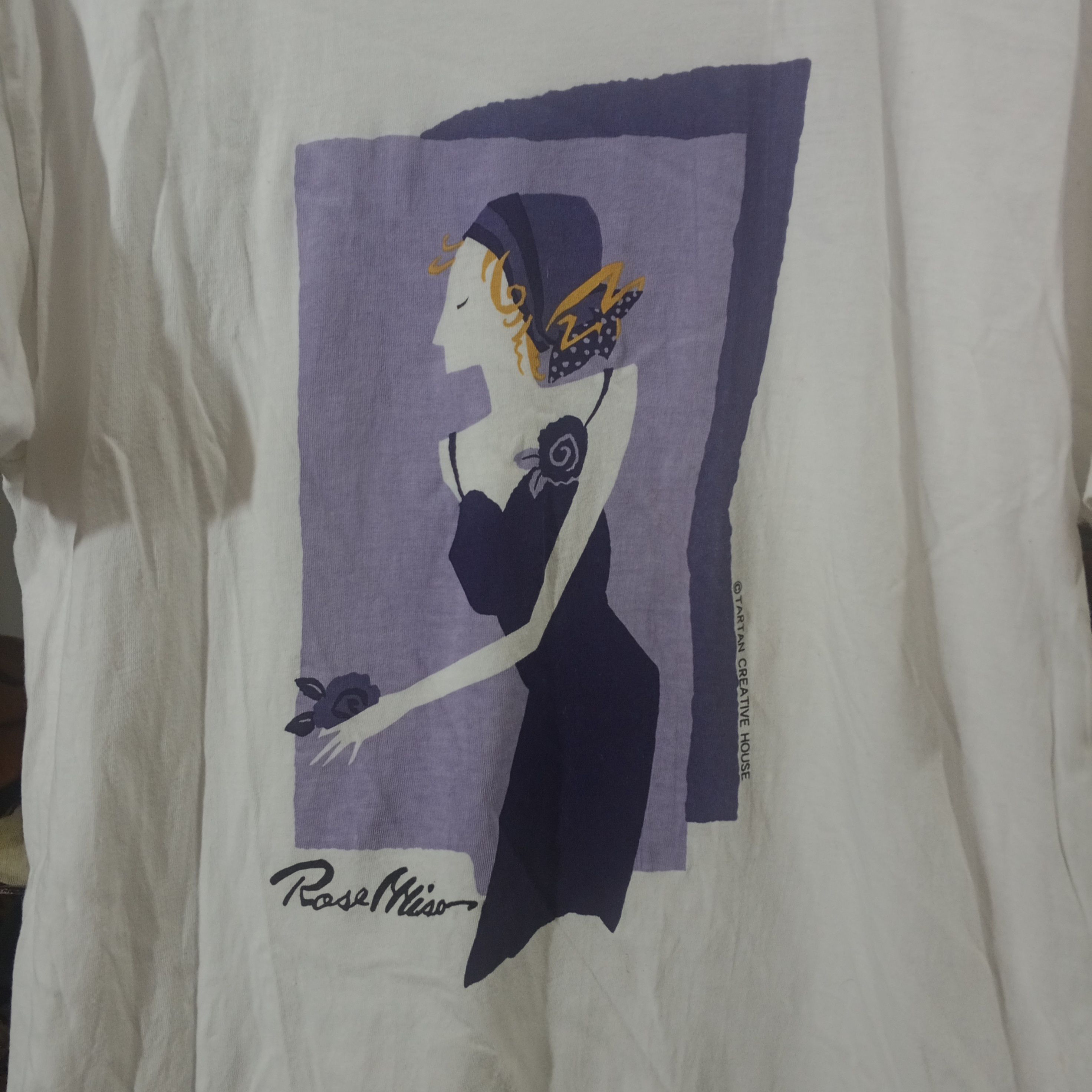 Vintage Rose Misa Artwork Designer T-Shirt Art Tees Size US M / EU 48-50 / 2 - 2 Thumbnail