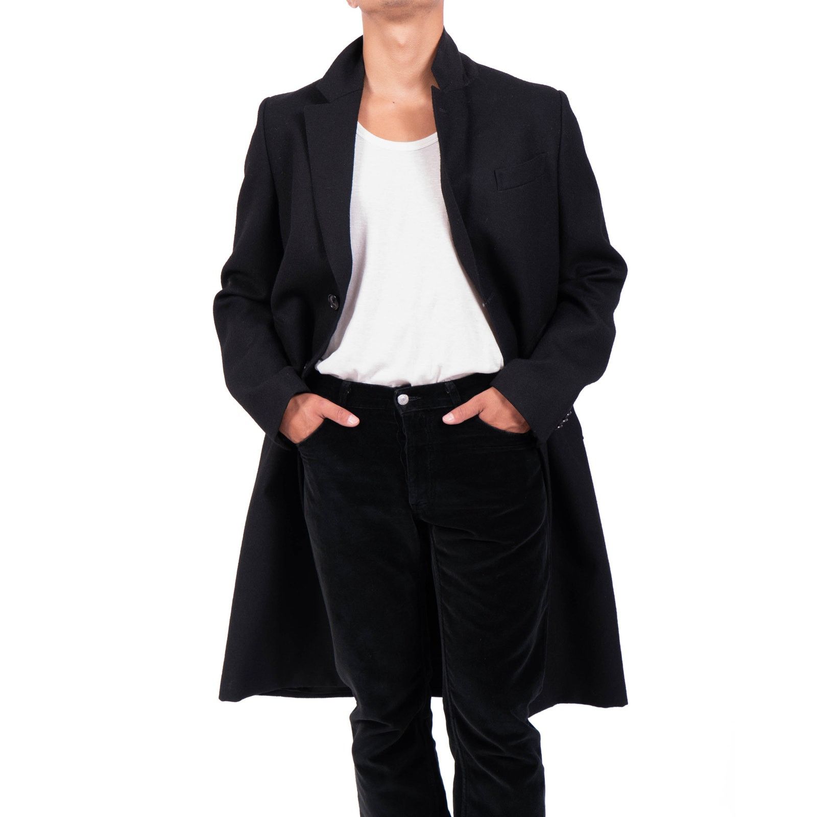 Berluti FW17 Classic 3 Button Coat in Black Wool Size US M / EU 48-50 / 2 - 7 Thumbnail