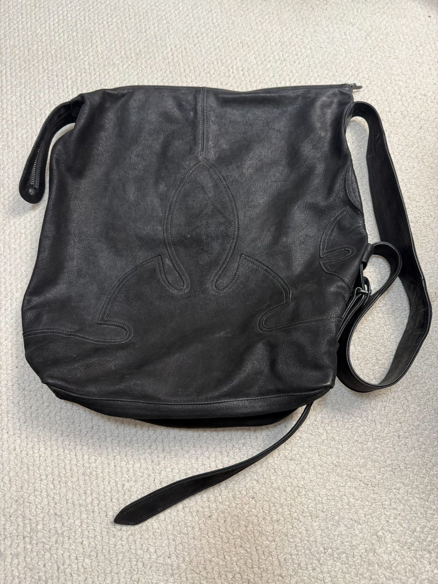 Chrome Hearts Chrome Hearts Flame Distressed Goatskin Hobo Size ONE SIZE - 1 Thumbnail