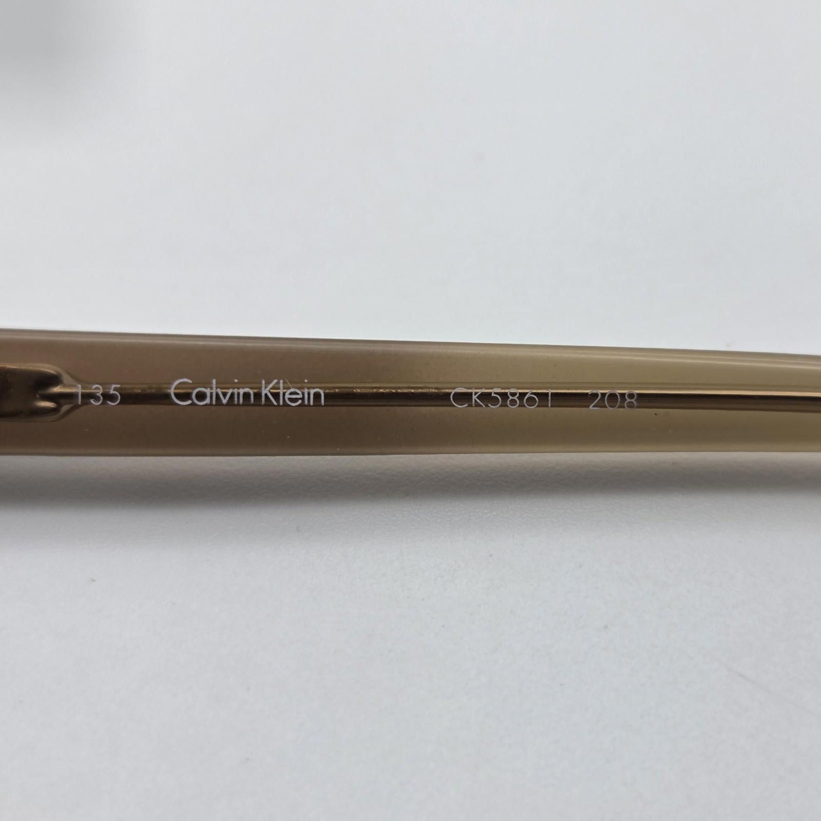 Calvin Klein Calvin Klein CK5861 Eyeglasses FRAMES ONLY 53-17-135 Brown Size ONE SIZE - 8 Thumbnail