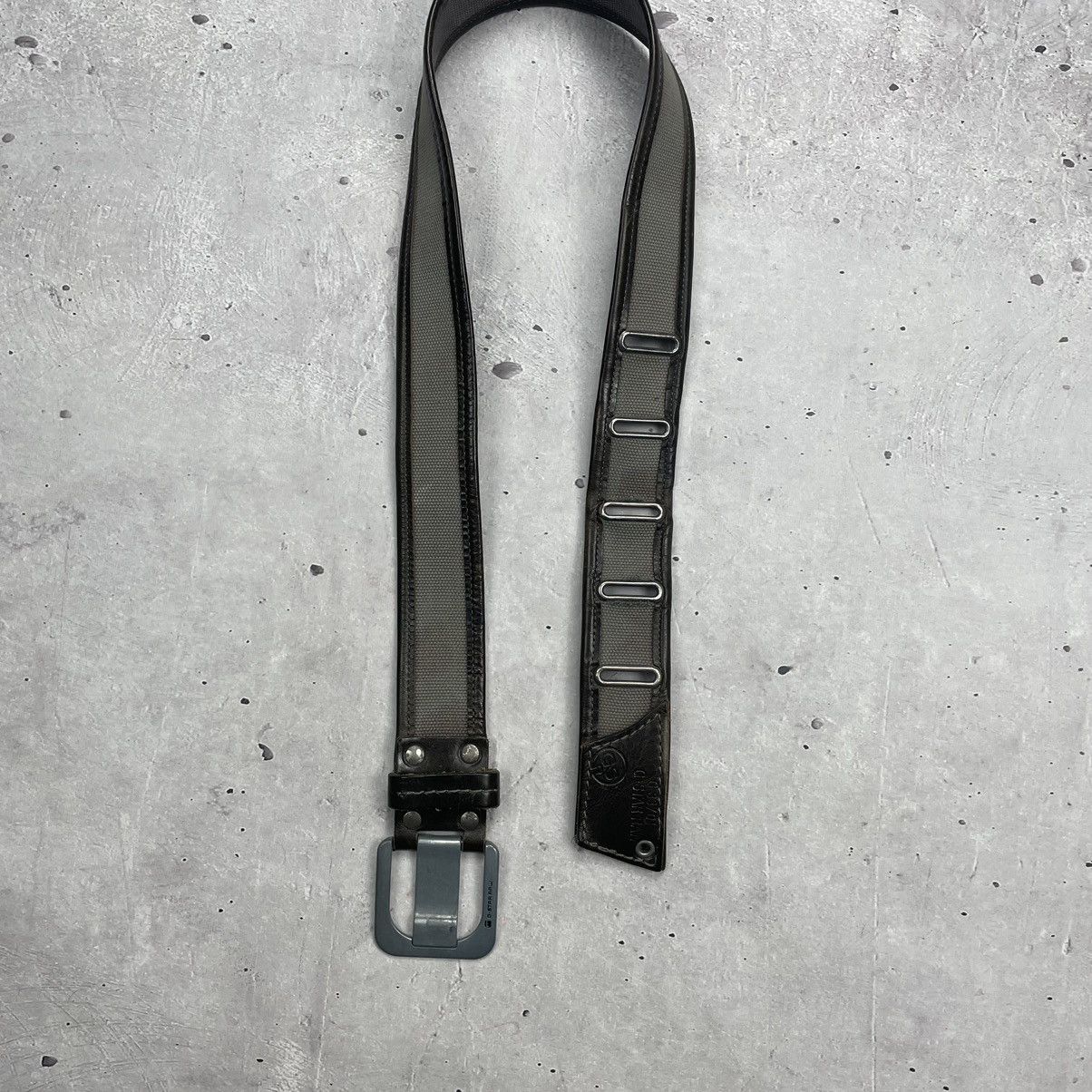 G-Star × Japanese Brand × Vintage Vintage avantgarde G-star RAW leather belt y2k Size ONE SIZE - 7 Thumbnail