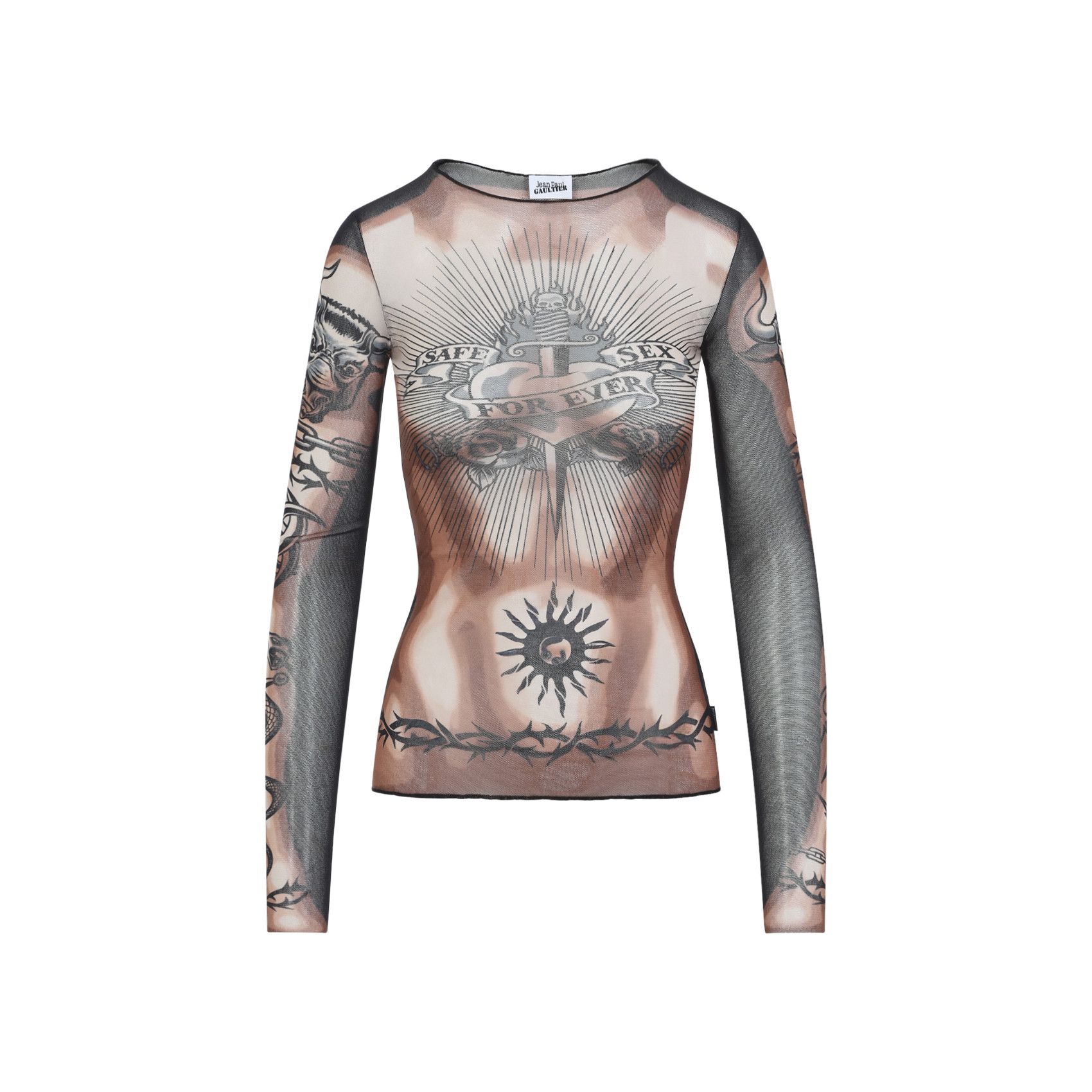 Jean Paul Gaultier Jean Paul Gaultier Safe Sex Tattoo Top Size XS / US 0-2 / IT 36-38 - 1 Thumbnail