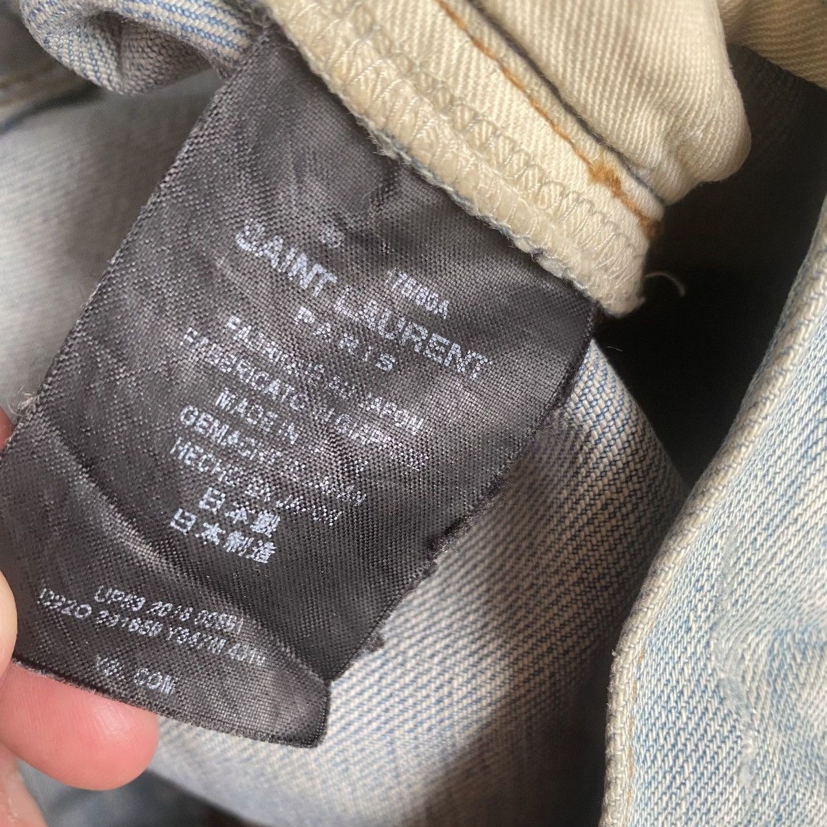 Saint Laurent Paris 2016 Crash Denim Size US 30 / EU 46 - 8 Thumbnail