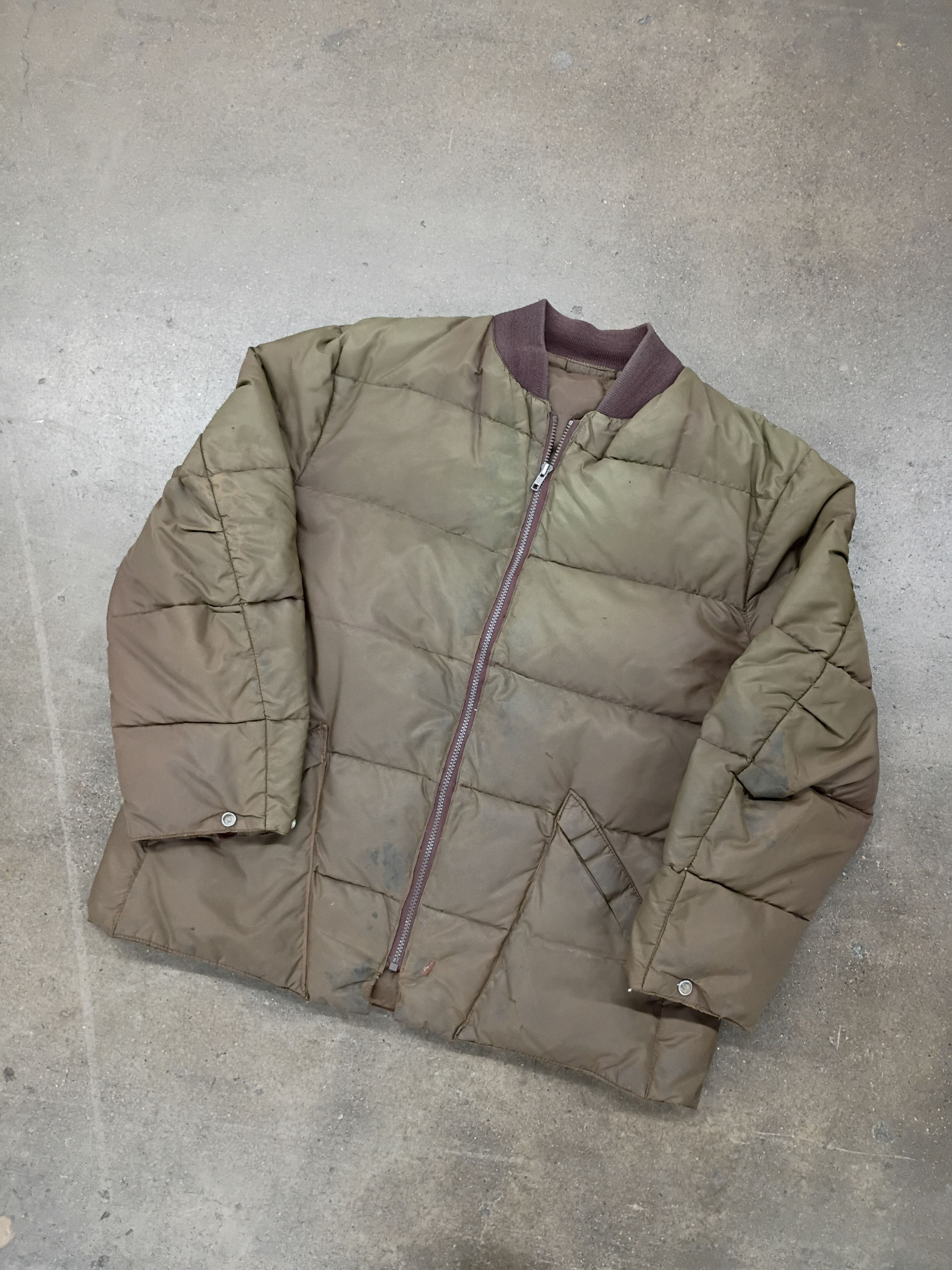 Vintage Vintage 90s Distressed Down Puffer Jacket Size US L / EU 52-54 / 3 - 1 Thumbnail