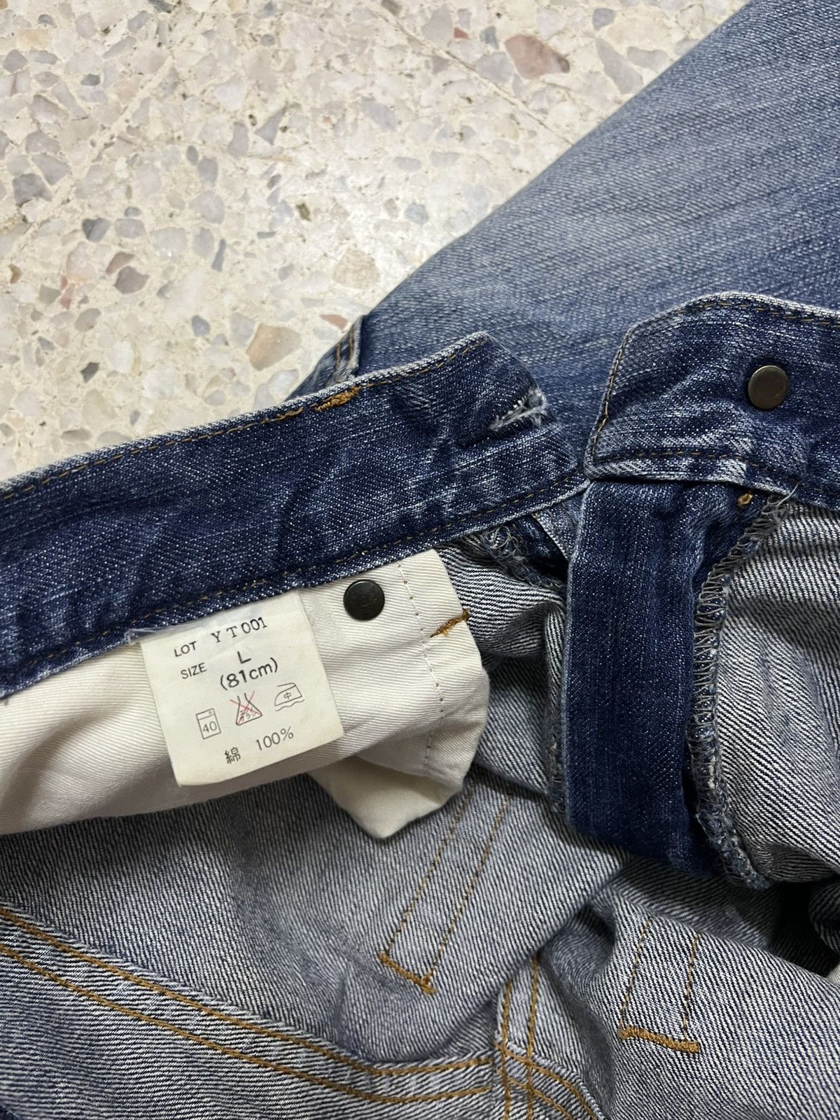Japanese Brand Japanese brand distressed patchwork denim Size US 32 / EU 48 - 6 Thumbnail