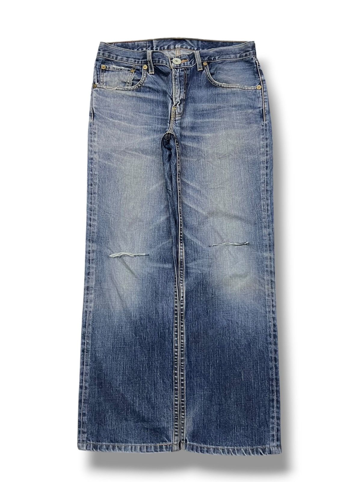 Levi's Vintage Levi’s 502 - Faded Wash, Distressed Denim Size US 33 - 2 Thumbnail