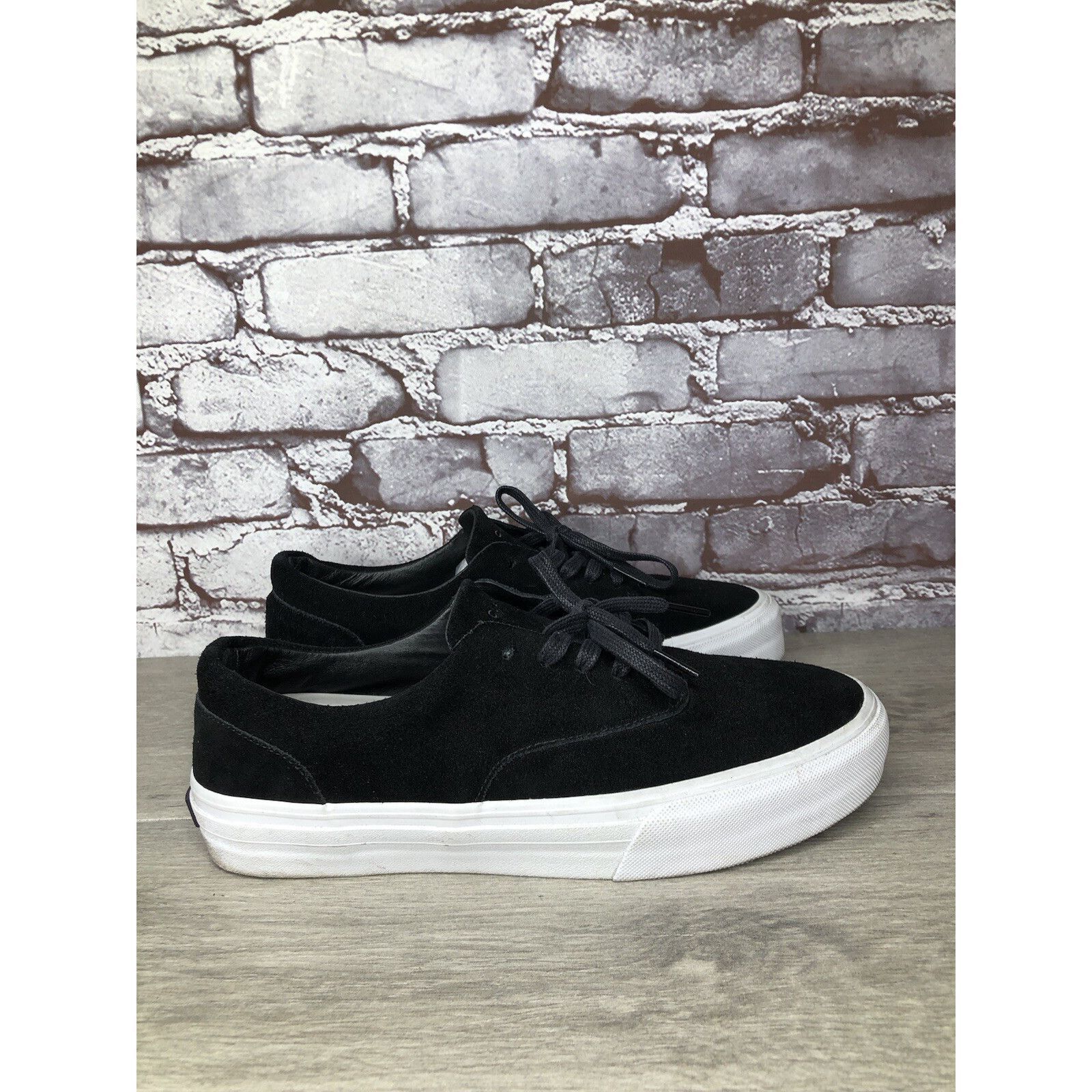 Other CU4TRO Black Suede Leather Lace Up Low Top Sneakers Shoes Wo Size US 10 / IT 40 - 12 Thumbnail