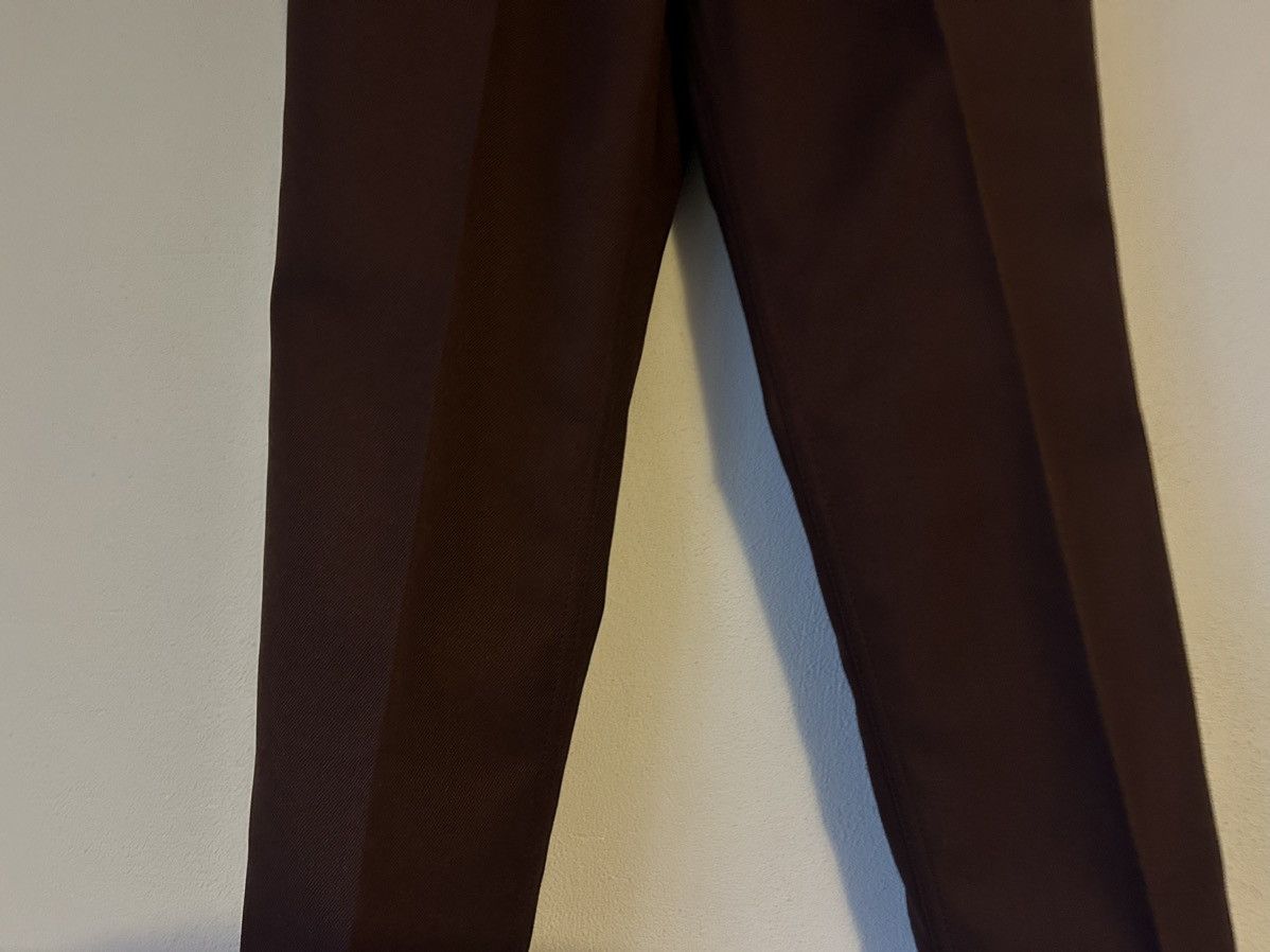 Prada Prada Logo Slim-Fit Trousers in Burgundy Size US 34 / EU 50 - 4 Thumbnail