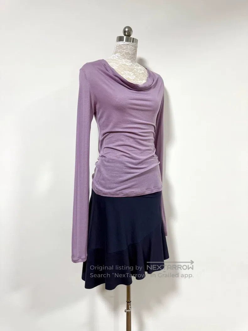 Vivienne Westwood Vivienne Westwood Light purple flounce long-sleeve top Size M / US 6-8 / IT 42-44 - 3 Thumbnail