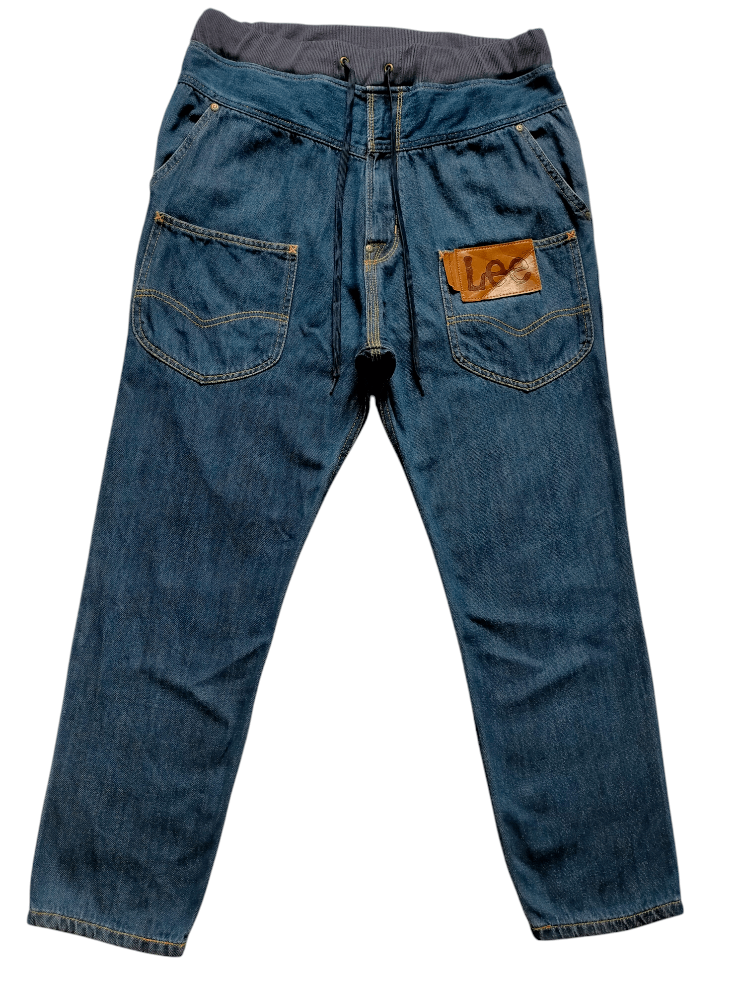 Issey Miyake × Lee × mercibeaucoup Lee x Mercibeaucop Issey Miyake Drop Cropth Denim Jeans Size US 32 / EU 48 - 1 Thumbnail