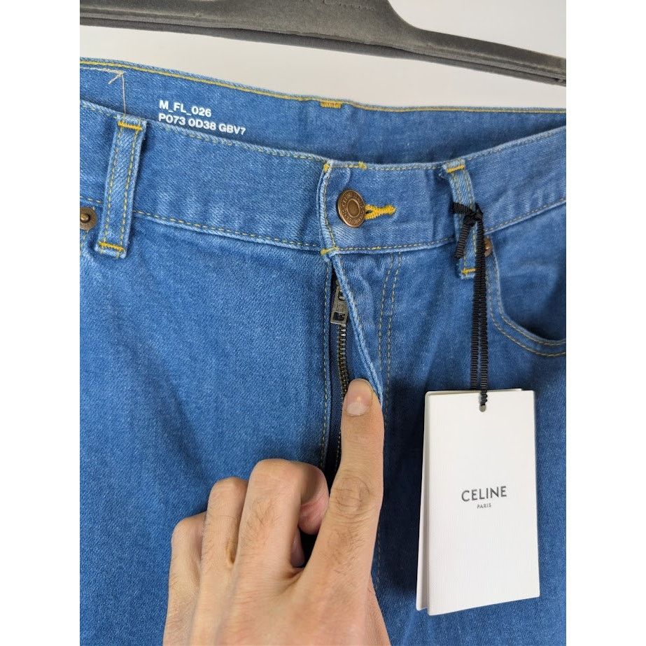Celine o1rshd1 Denim Jeans in Blue Size US 34 / EU 50 - 6 Thumbnail