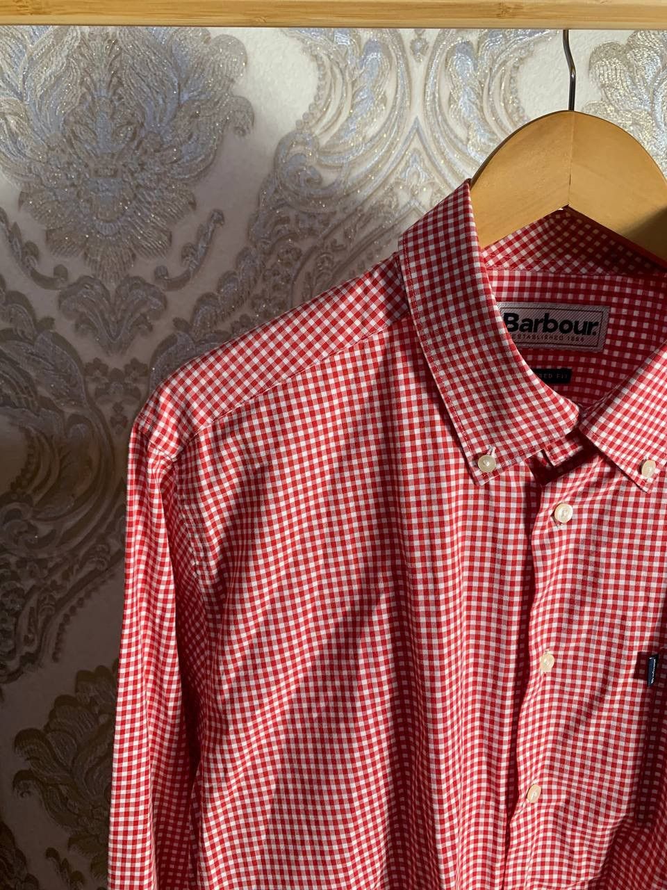 Barbour × Vintage VERY RARE BARBOUR OXFORD LEONARD SHIRT ENGLAND STYLE Y2K 90s Size US L / EU 52-54 / 3 - 3 Thumbnail