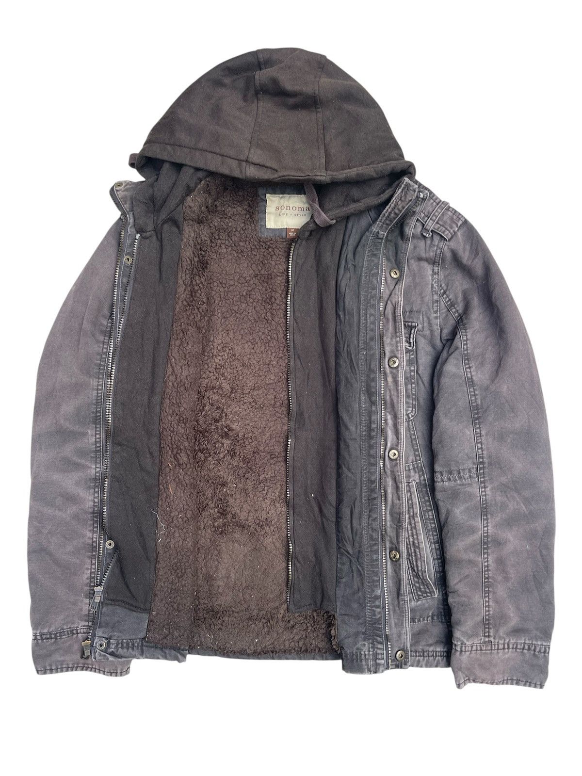 Sonoma Vintage Sonoma Utility Fleece-Lined Jacket Multi Pockets Size US M / EU 48-50 / 2 - 4 Thumbnail