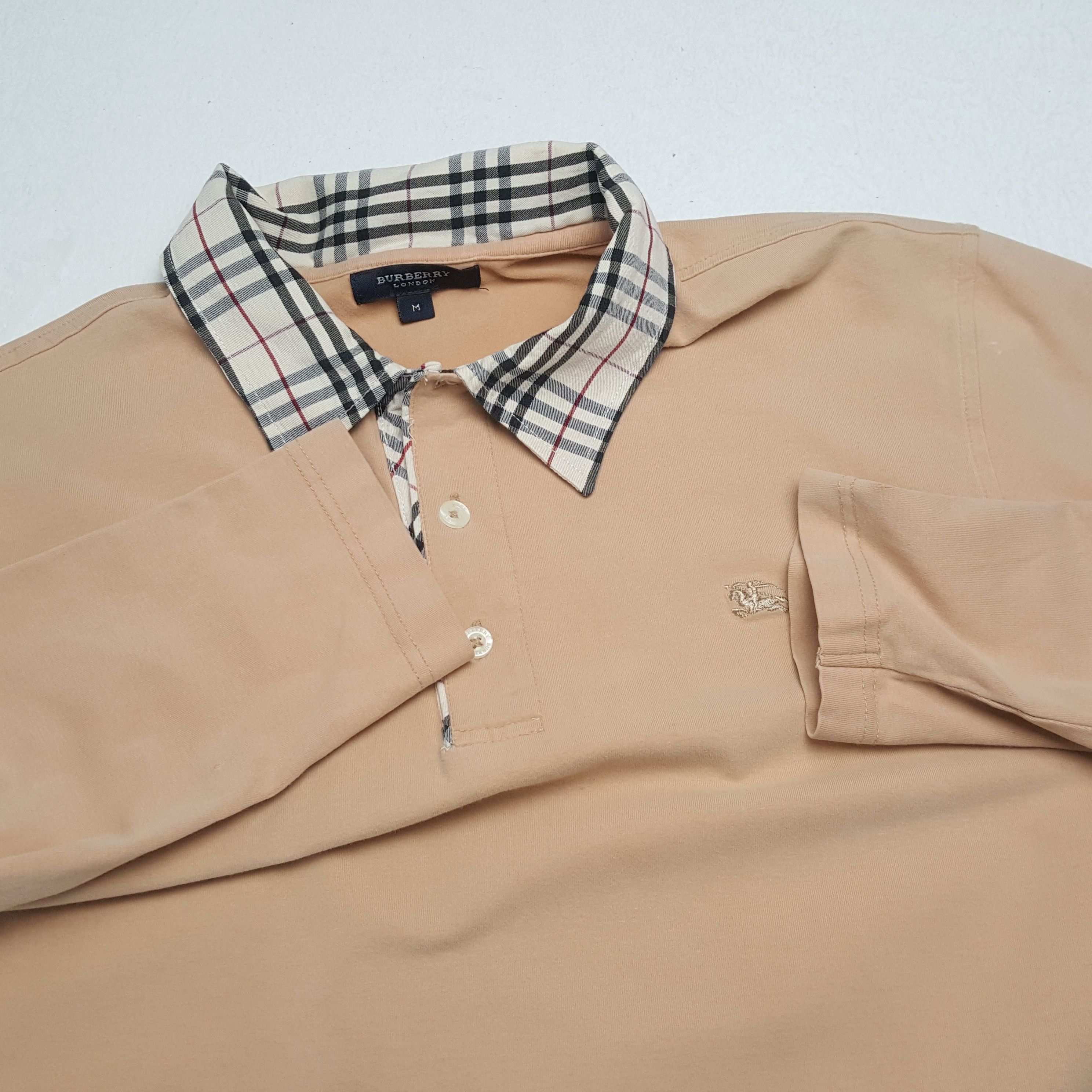 Burberry × Vintage BURBERRY LONDON Luxury Brand Fashion Style Polos Size US M / EU 48-50 / 2 - 7 Thumbnail