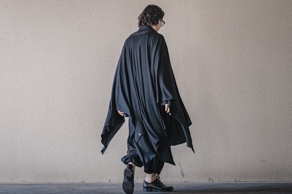 Yohji Yamamoto Yohji Yamamoto Pour Homme - WOOL SMOOTH SLEEVE CLAOK Size US S / EU 44-46 / 1 - 16 Thumbnail