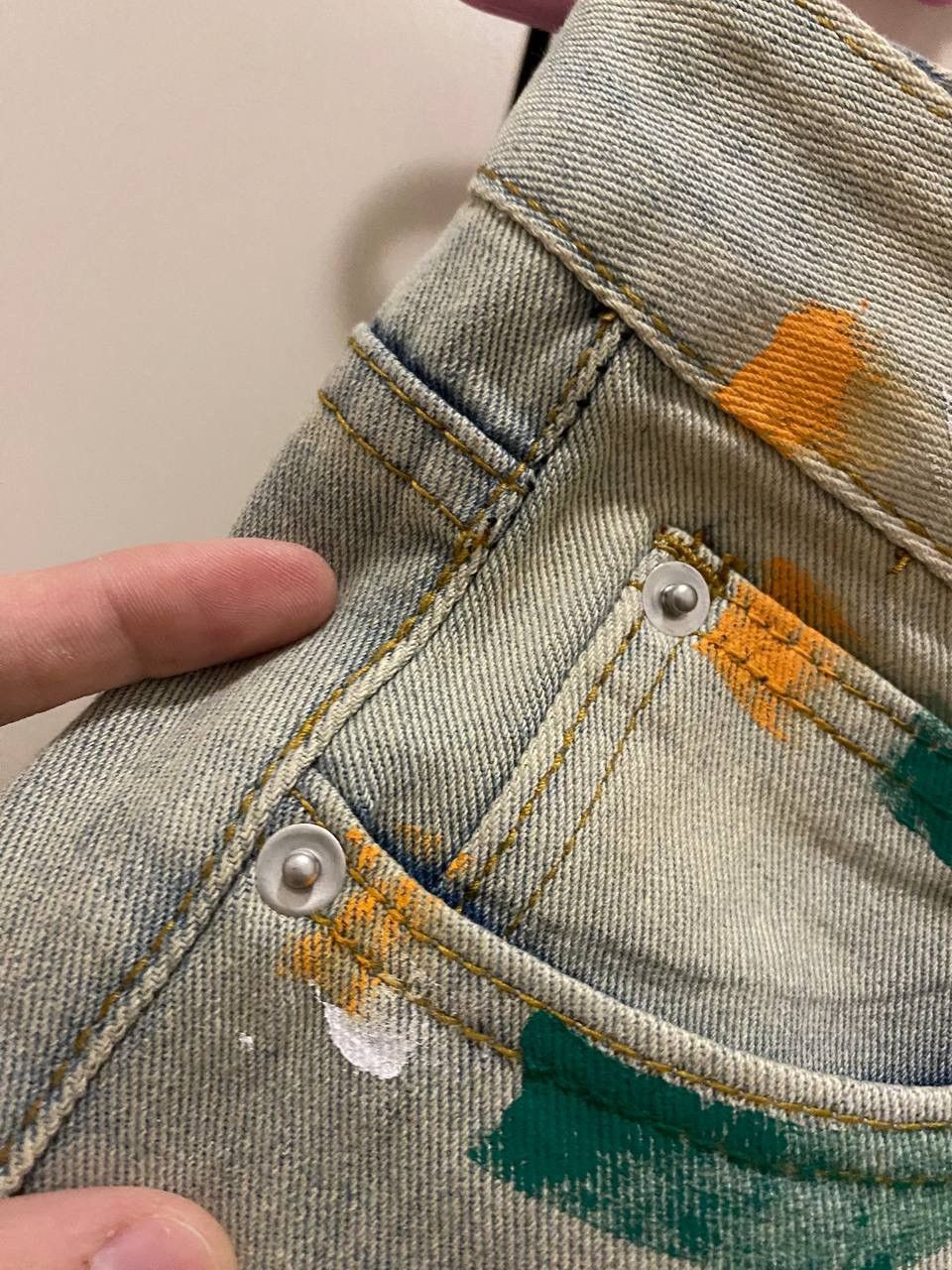 Japanese Brand × Vintage Flared Distressed Painter Jeans Size US 30 / EU 46 - 20 Thumbnail
