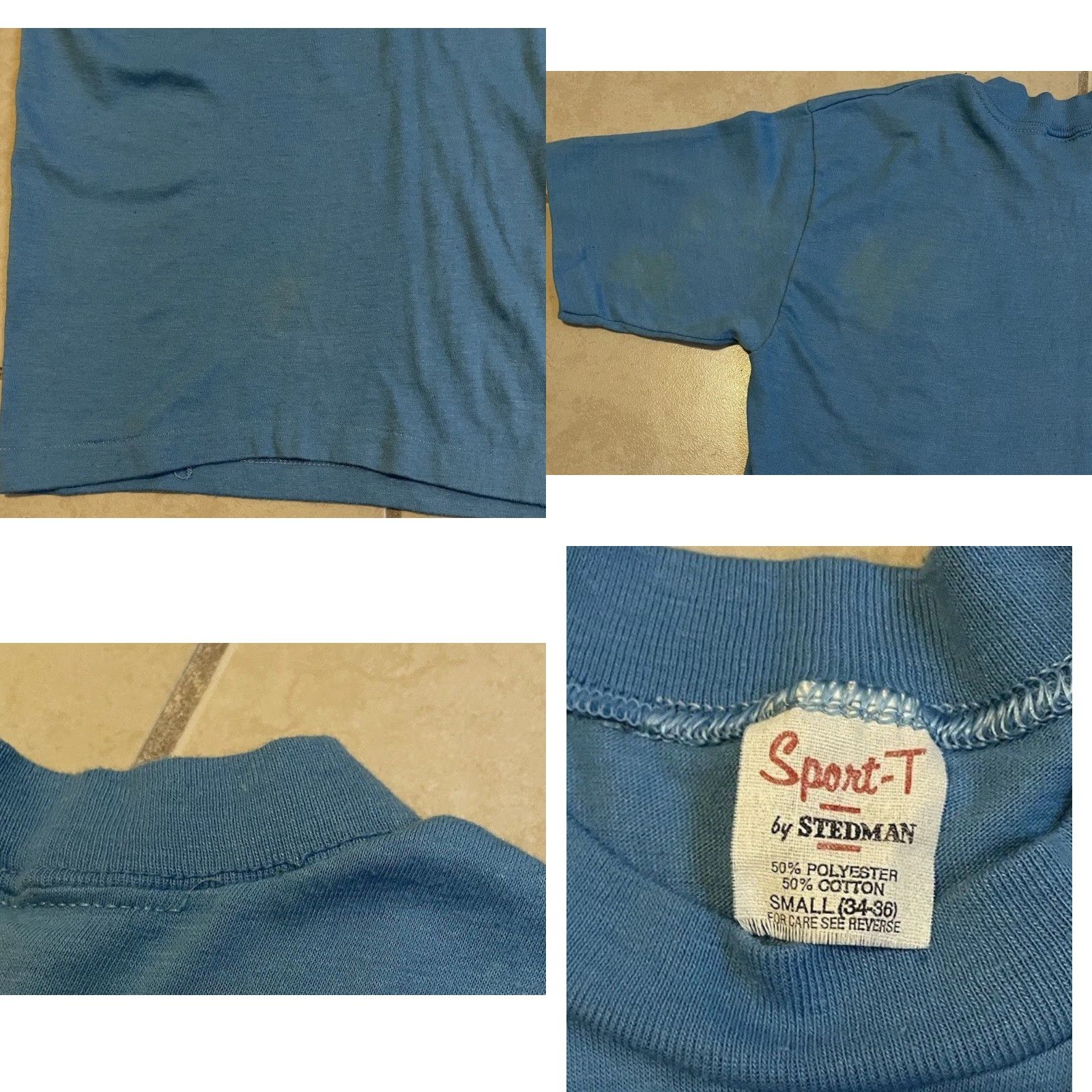 Vintage VINTAGE 70s Capps Bicycles Topeka Kansas Faded Shirt XS Blue Bike Race Cycling Grunge Size US XS / EU 42 / 0 - 8 Thumbnail