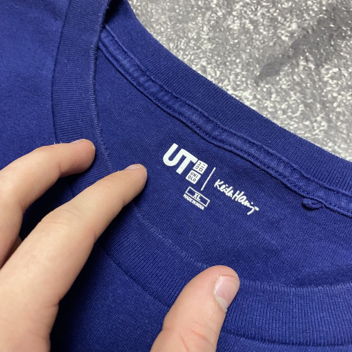 Uniqlo Designer Uniqlo x Keith Haring Big logo Basic tee Size US XL / EU 56 / 4 - 7 Thumbnail