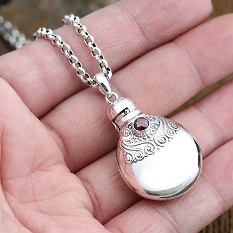 Jewelry × Vintage Old Antique Pendant Perfume Bottle Small Pot Necklace Size ONE SIZE - 5 Thumbnail