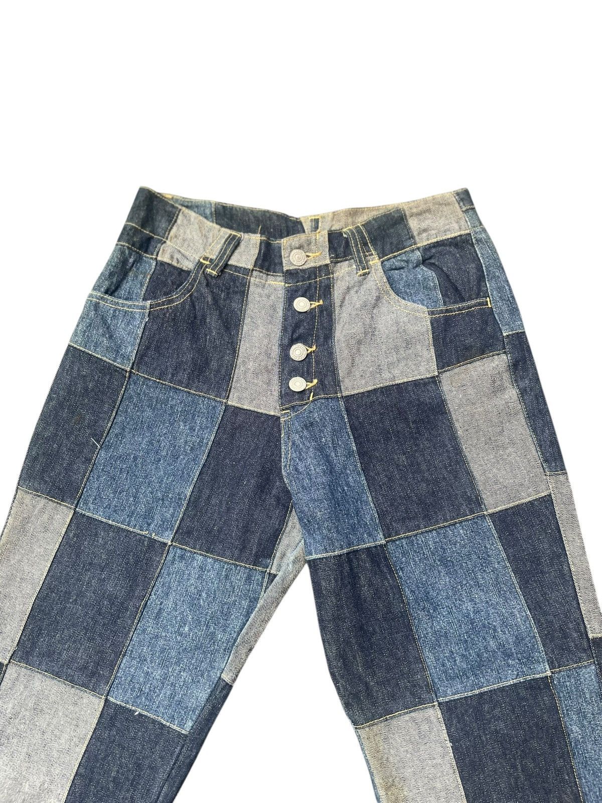 Japanese Brand Vintage Flare Custom Patch Denim Size US 28 / EU 44 - 4 Thumbnail