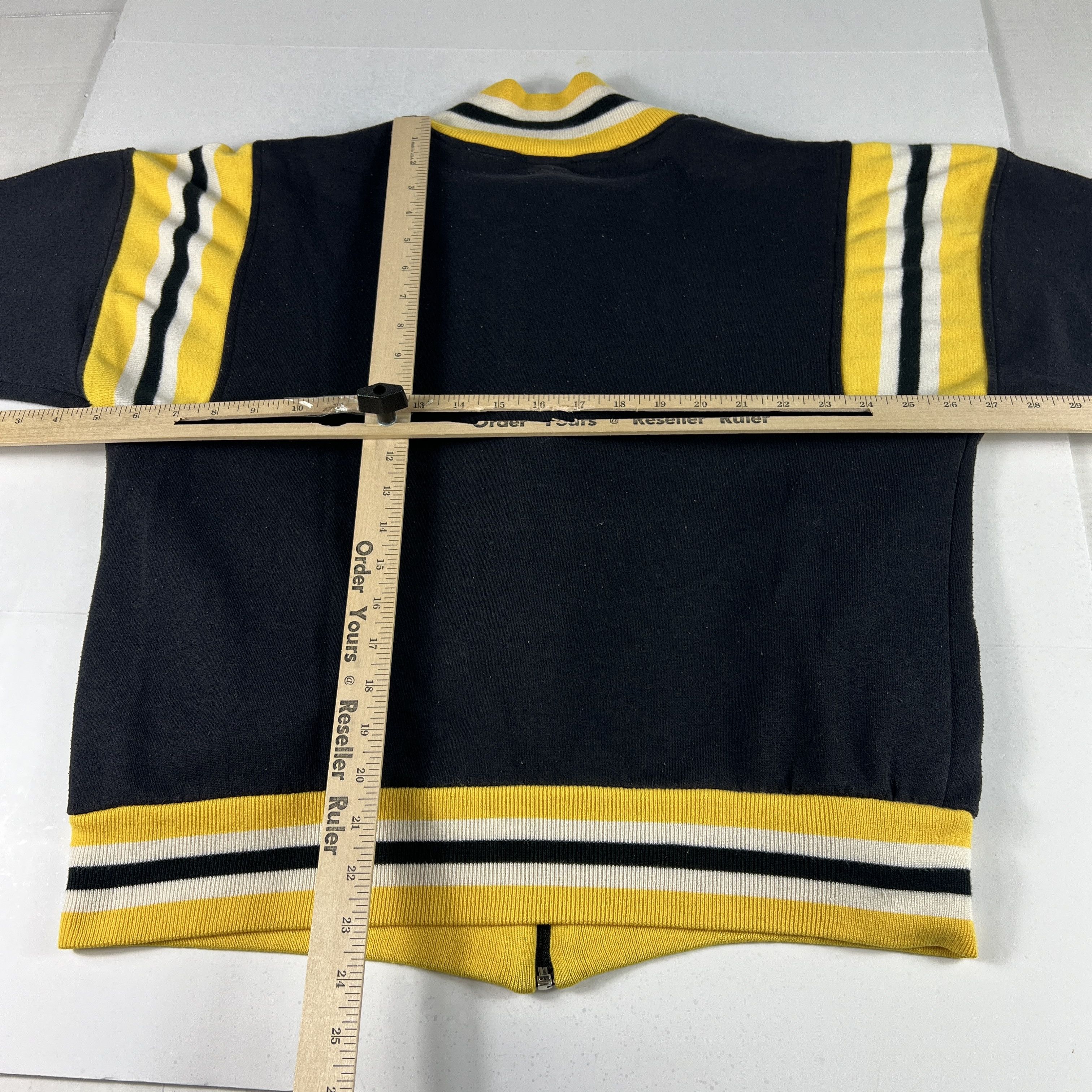 PONY × Vintage VTG 80s Pony Track Jacket Black Faded Full Zip Sweatshirt Size US M / EU 48-50 / 2 - 12 Thumbnail