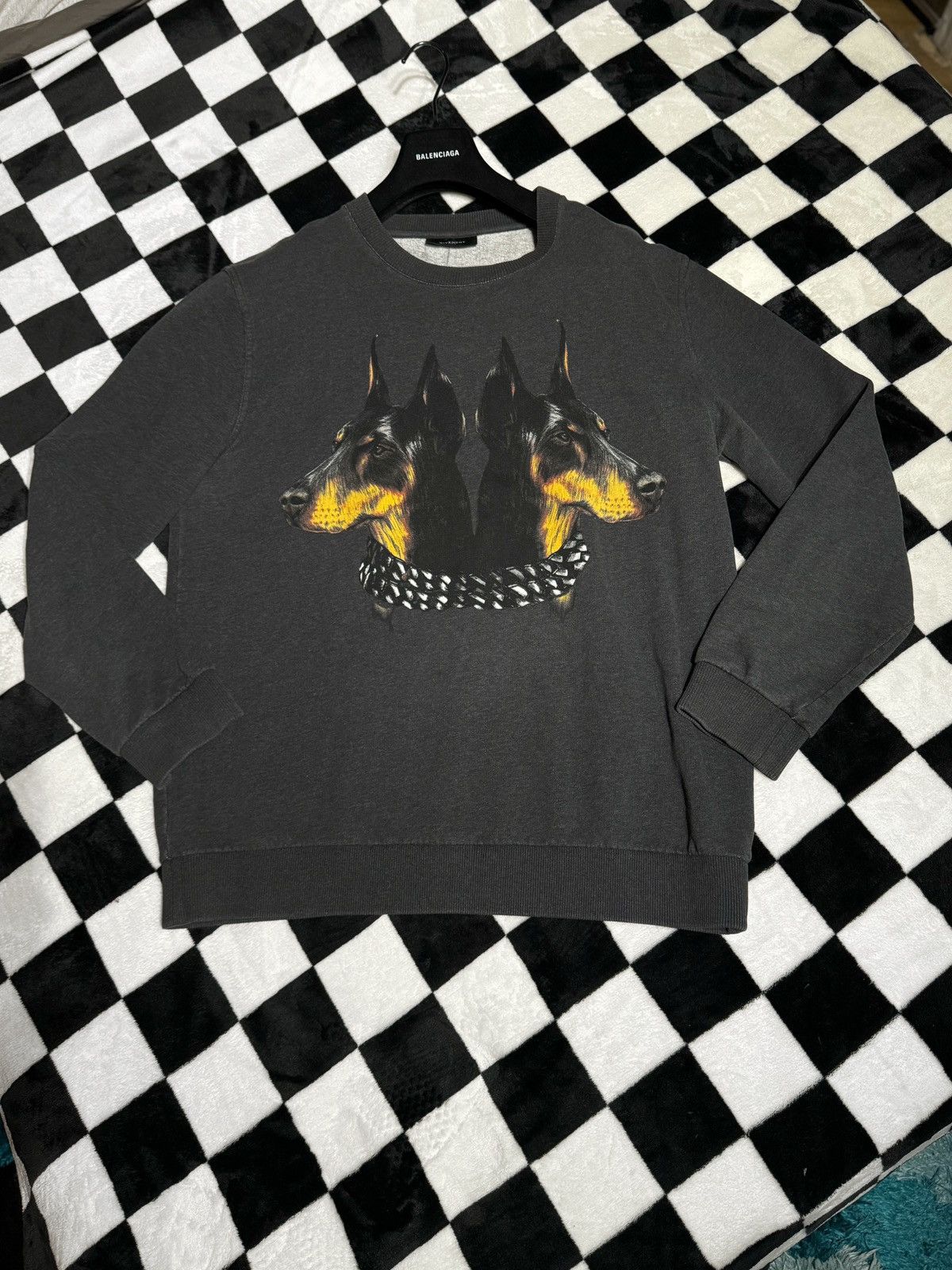 Givenchy RARE DOUBLE DOBERMAN SWEATSHIRT SWEATER DOG ROTTWEILER Grailed