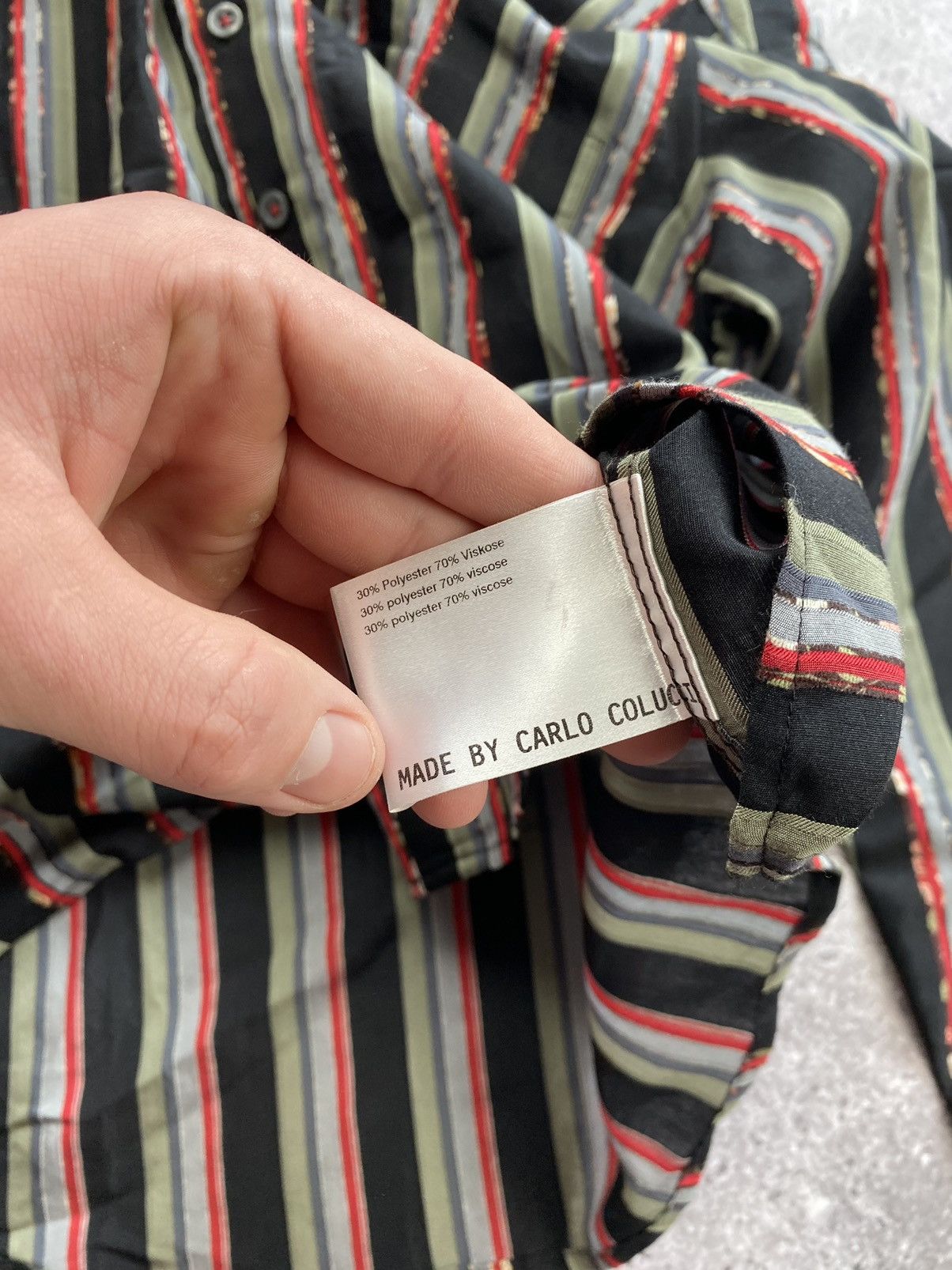 Carlo Colucci × Vintage Havaii Vintage Carlo Colucci Overprinted Shirt Japan Y2K Size US L / EU 52-54 / 3 - 5 Thumbnail