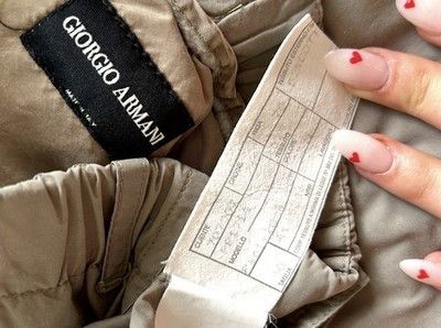 Armani GIORGIO ARMANI Collection Designer Women's beige pants Size 36" / US 14 / IT 50 - 2 Thumbnail