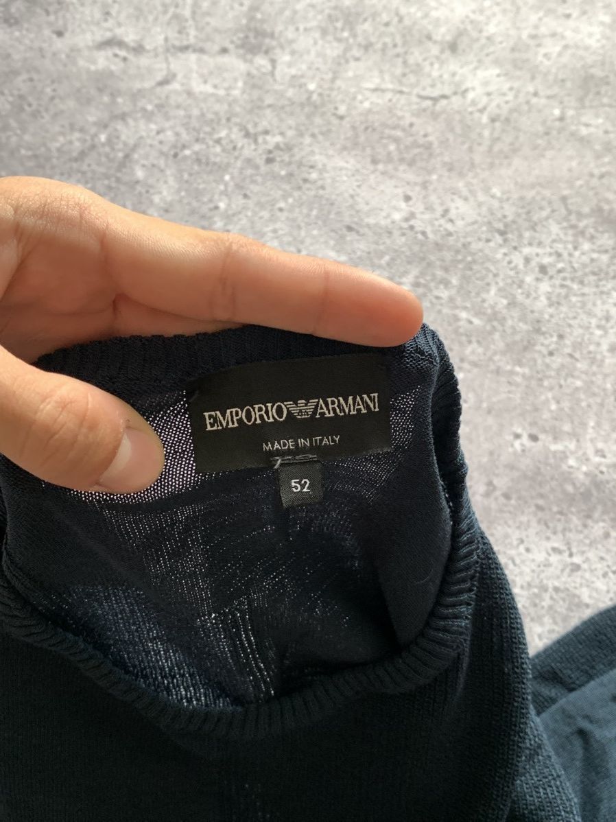 Emporio Armani 🔥EMPORIO ARMANI AVANT GARDE OLD MONEY CHAINMAIL SWEATER Size US L / EU 52-54 / 3 - 8 Thumbnail