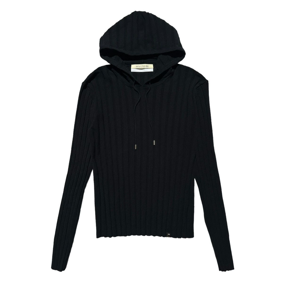 1017 ALYX 9SM × Alyx Ribbed knit stretch pleated hoodie