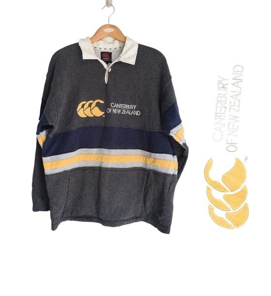 Canterbury of New Zealand × Vintage Canterbury of New Zealand Stripe 90s logo Sweatshirt A025 Size US M / EU 48-50 / 2 - 1 Thumbnail
