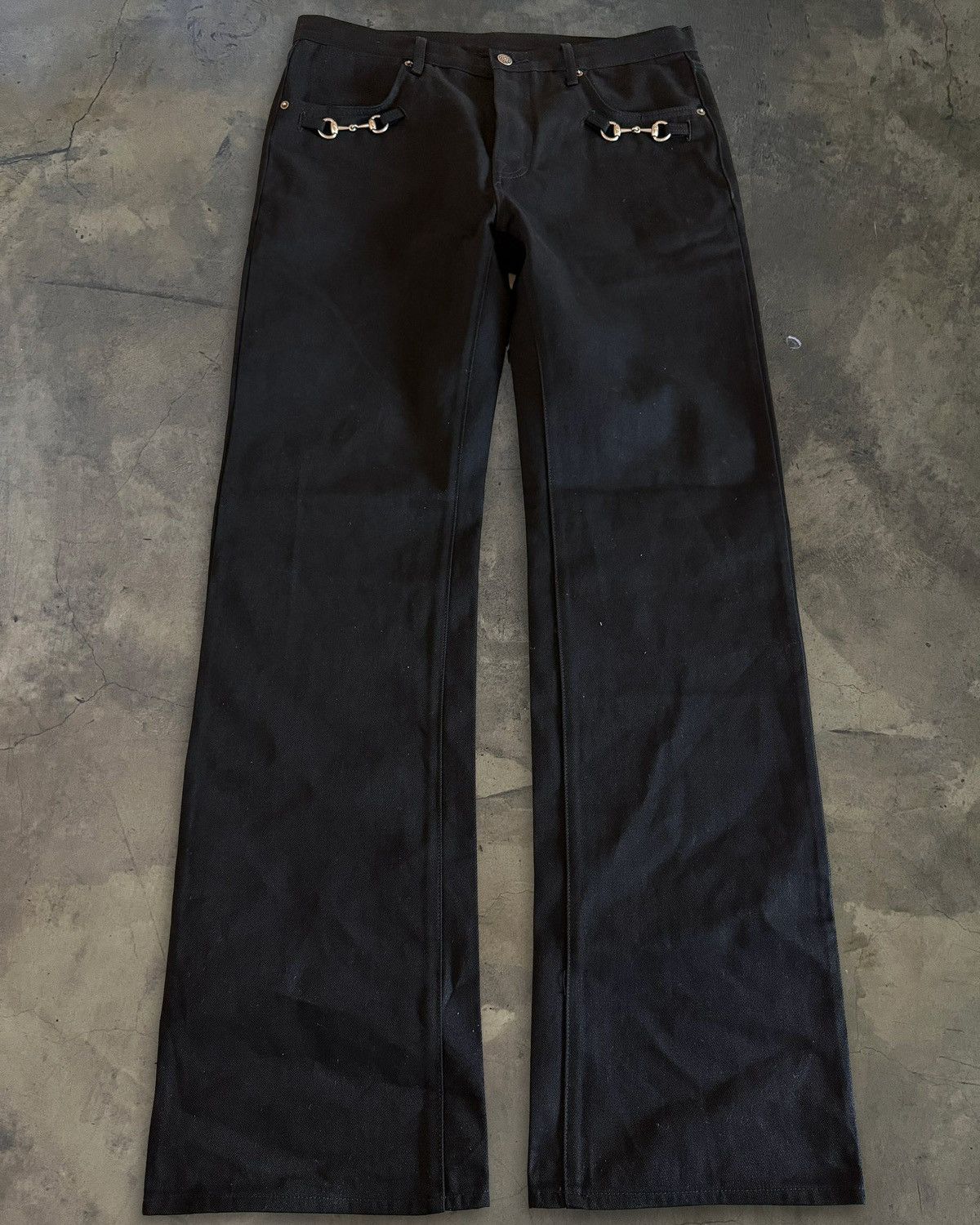 Gucci GUCCI AW2025 HORSE BIT EMBELLISHED BLACK DENIM Size US 36 / EU 52 - 1 Thumbnail