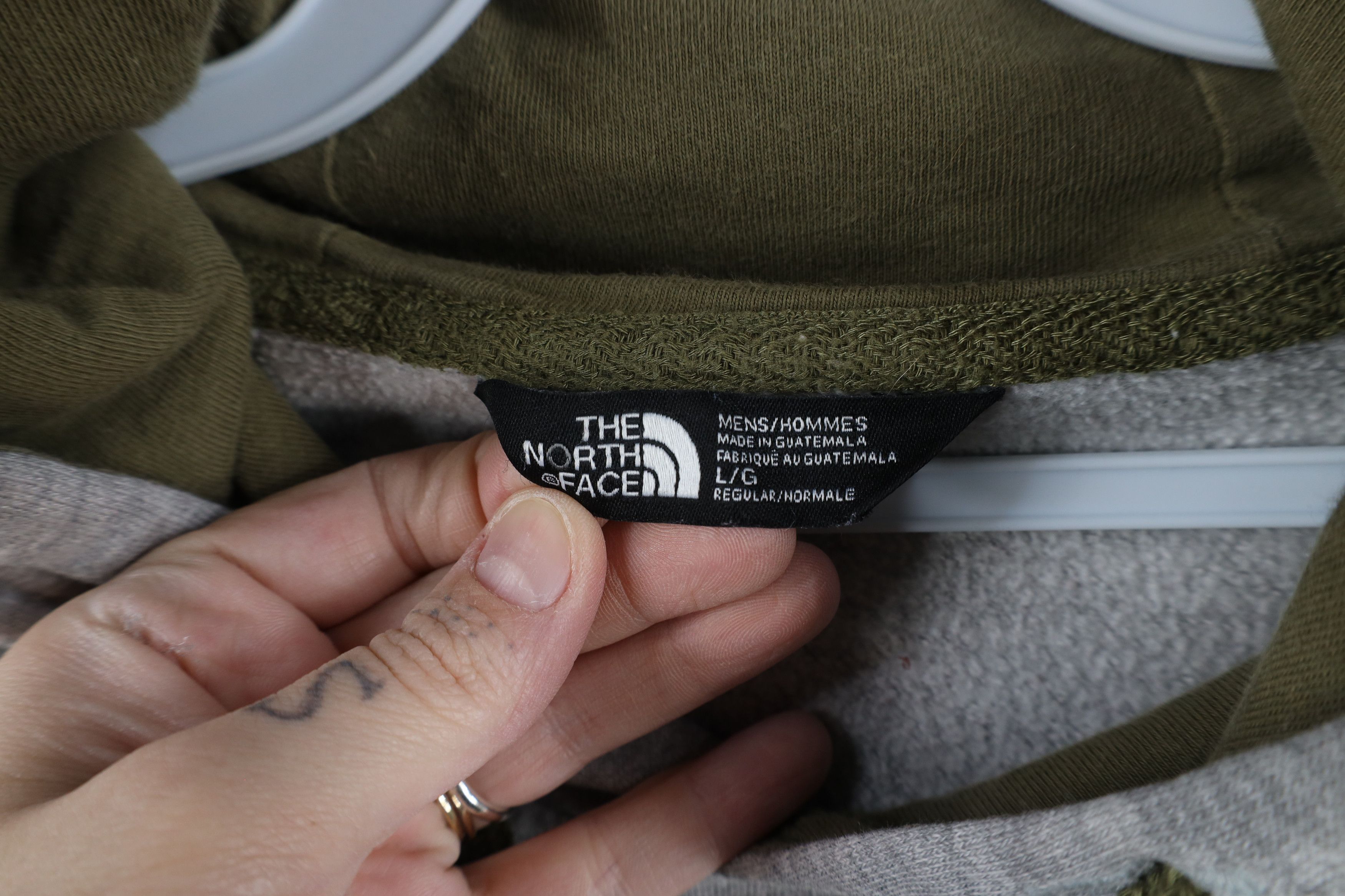The North Face × Vintage Vintage The North Face Spell Out Big Logo Hoodie Sweatshirt Size US L / EU 52-54 / 3 - 8 Thumbnail