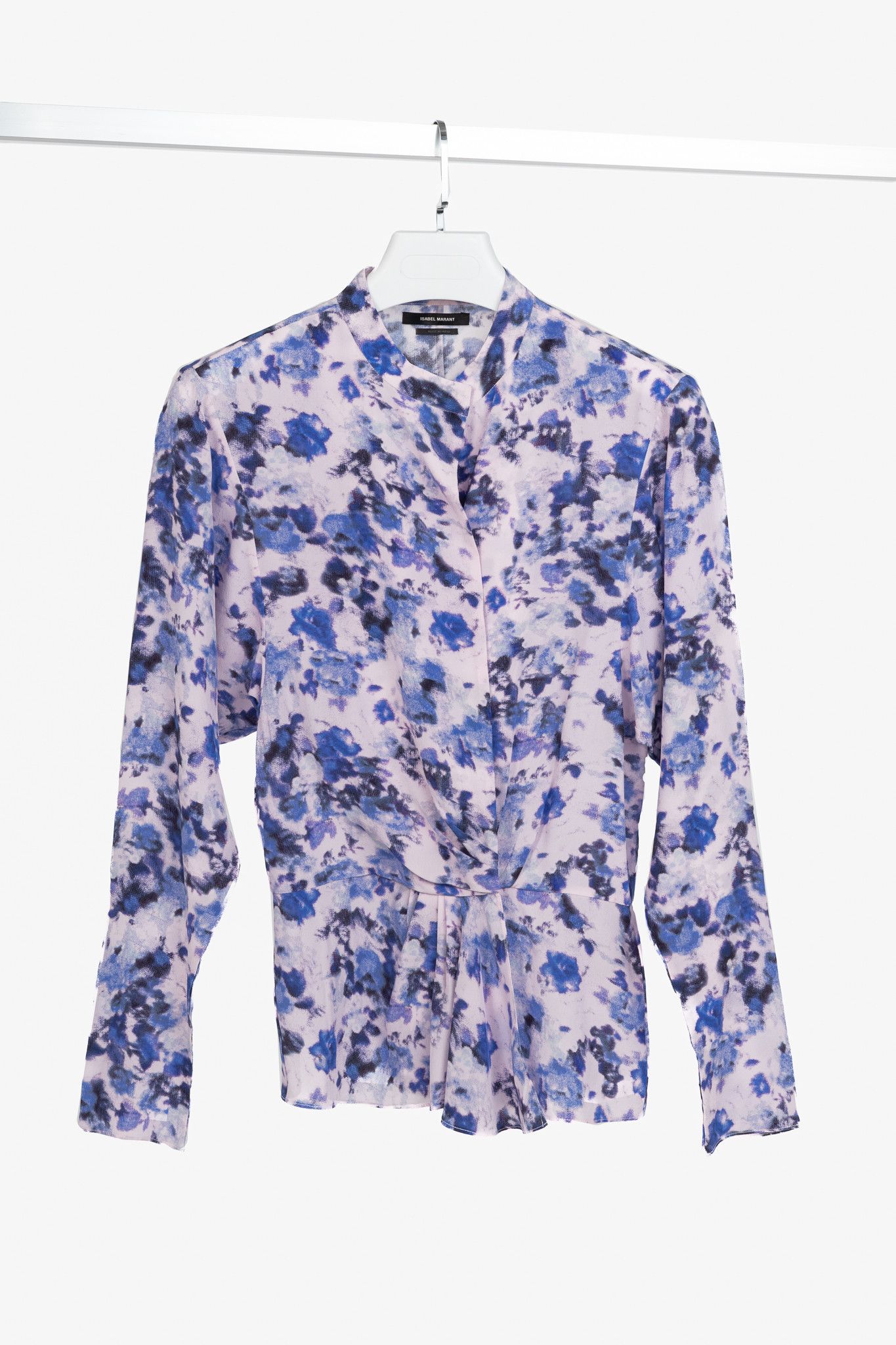 Isabel Marant Isabel Marant Fidaje Floral Silk Crepe Gathered Blouse Size S / US 4 / IT 40 - 1 Thumbnail