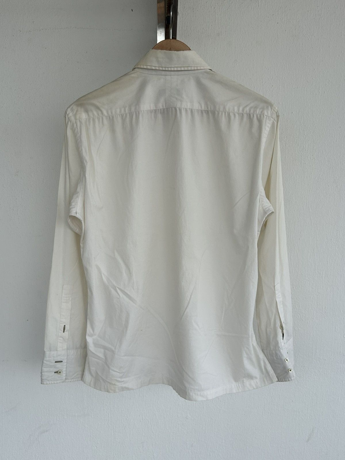 Burberry Burberry Vintage Button Up White Shirt Size US M / EU 48-50 / 2 - 2 Thumbnail