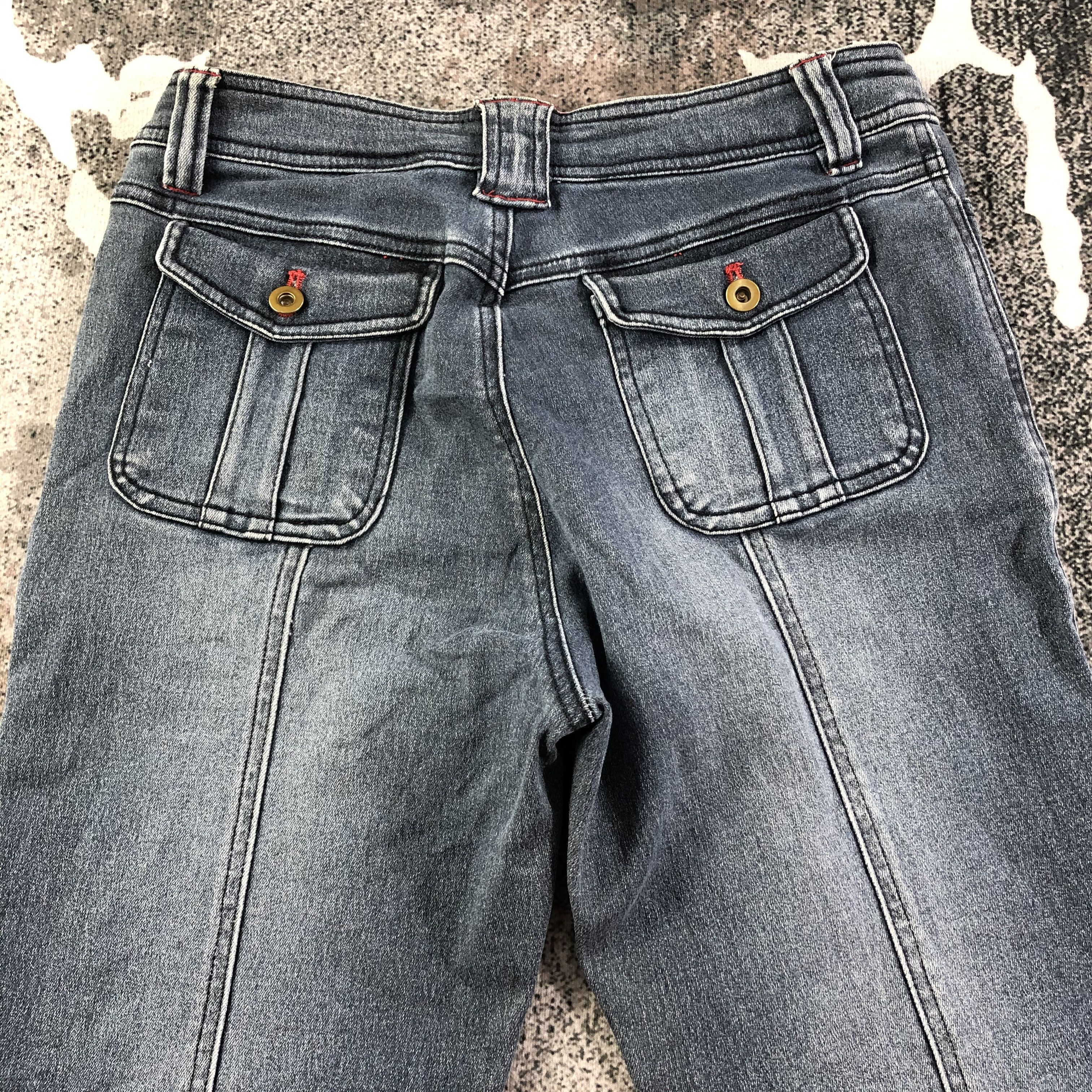 Japanese Brand Unknown Japanese Brand Bush Pants Jeans Faded Blue Denim Size 28" / US 6 / IT 42 - 4 Thumbnail