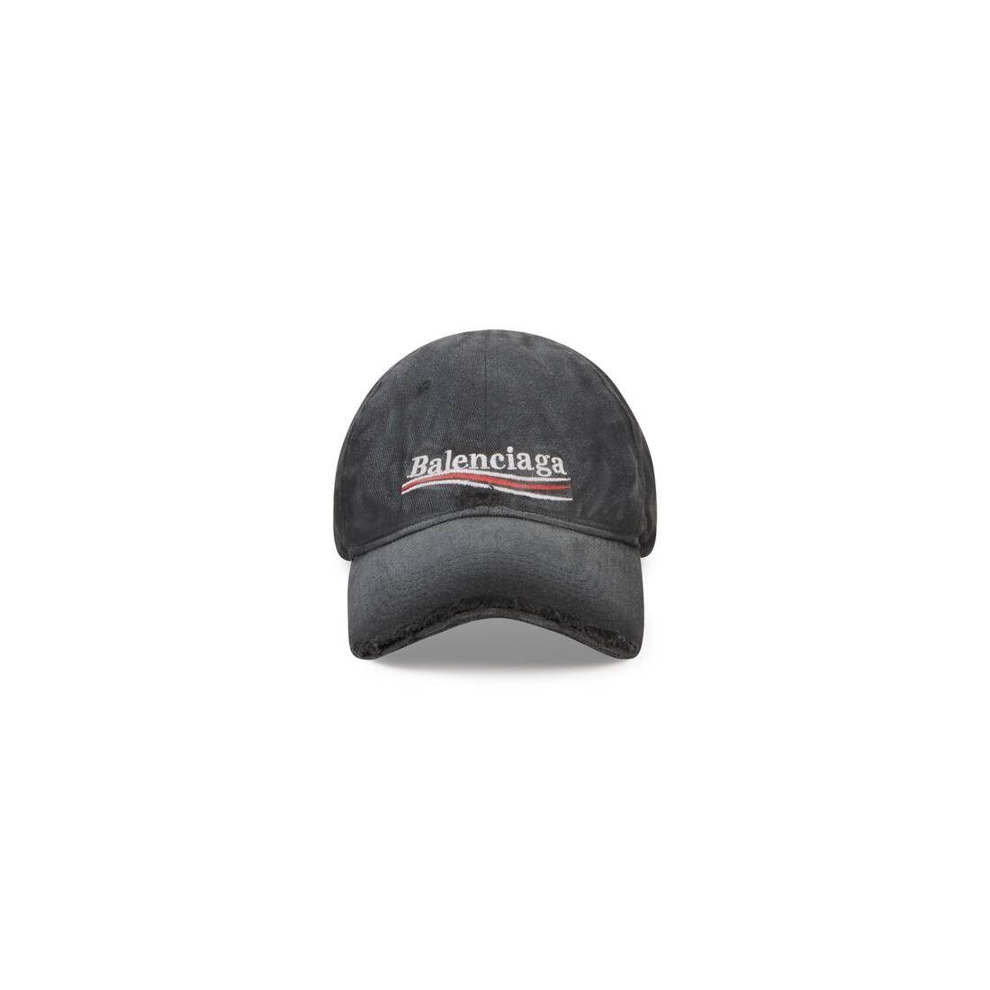 Balenciaga o1s1wg111125 Size:OS/Political Campaign Destroyed Hat / Cap Size ONE SIZE - 1 Thumbnail