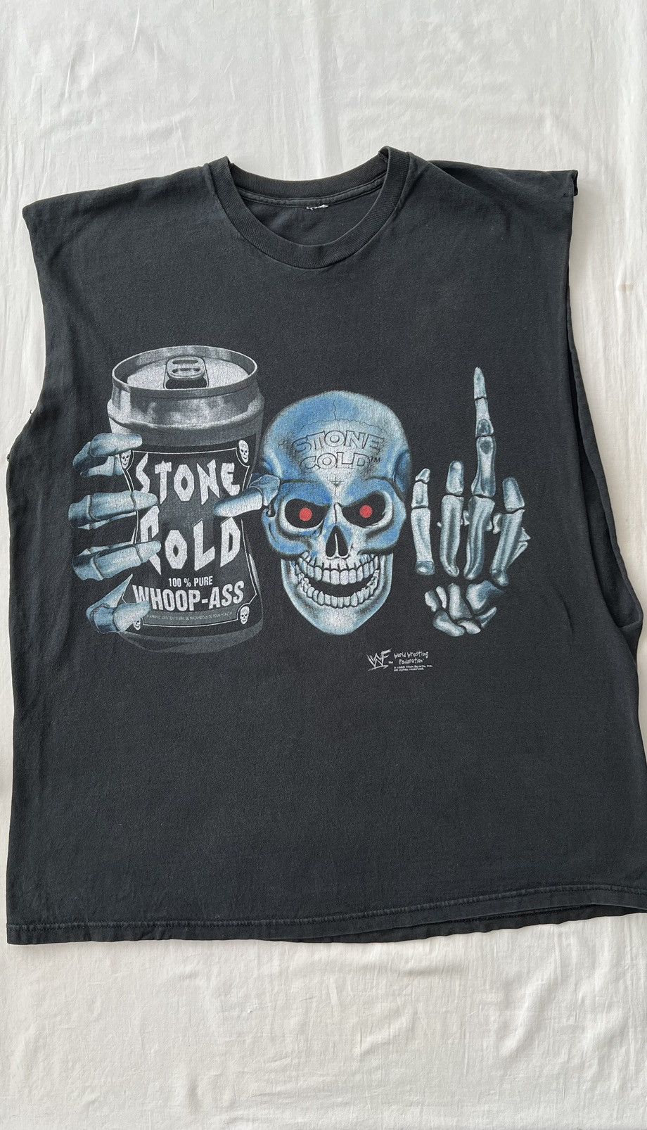 WWE Vintage 1998 Stone Cold Steve Austin 100% Whoop Ass WWE WWF Size US XL / EU 56 / 4 - 3 Thumbnail