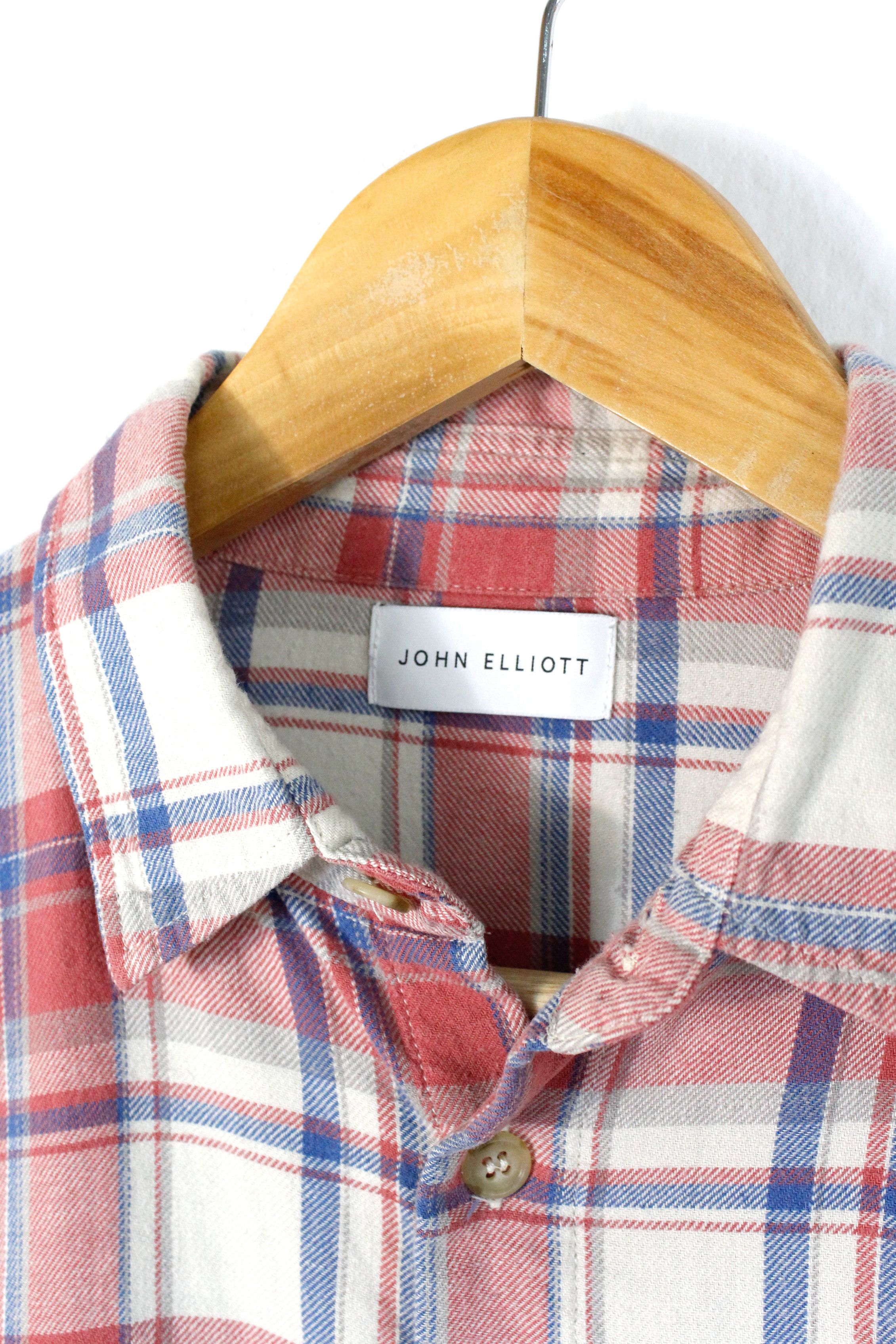 Flannel × John Elliott John Elliott Red Check Flannel Shirt Size 2 Size US S / EU 44-46 / 1 - 3 Thumbnail