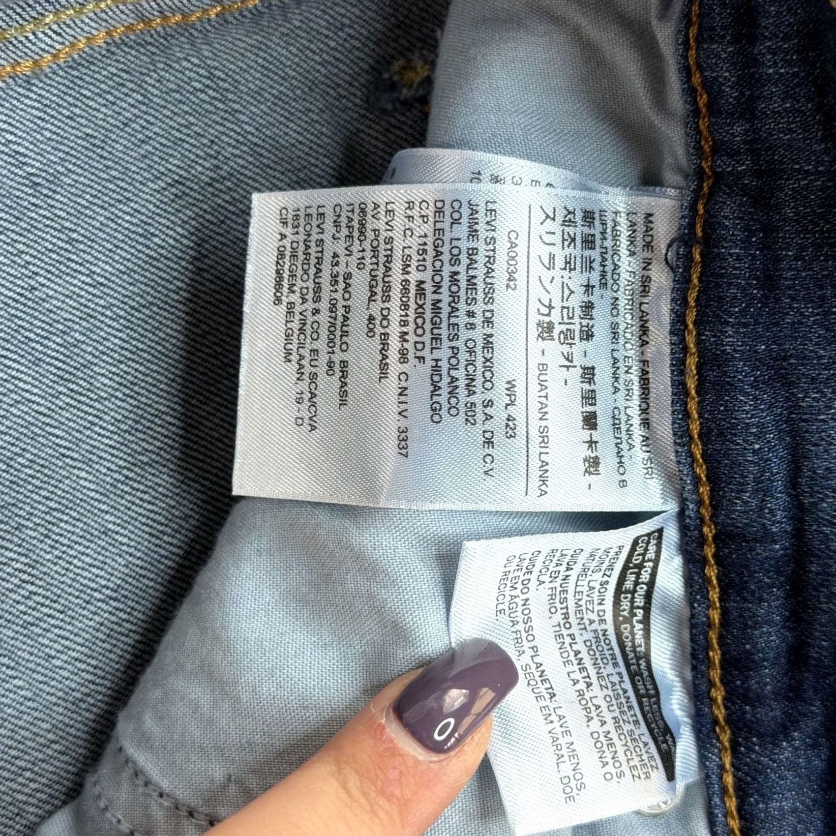Levi's Levis 505 Jeans Womens 29 Medium Blue Denim Regular Straight Stretch Casual Size 29" - 5 Thumbnail